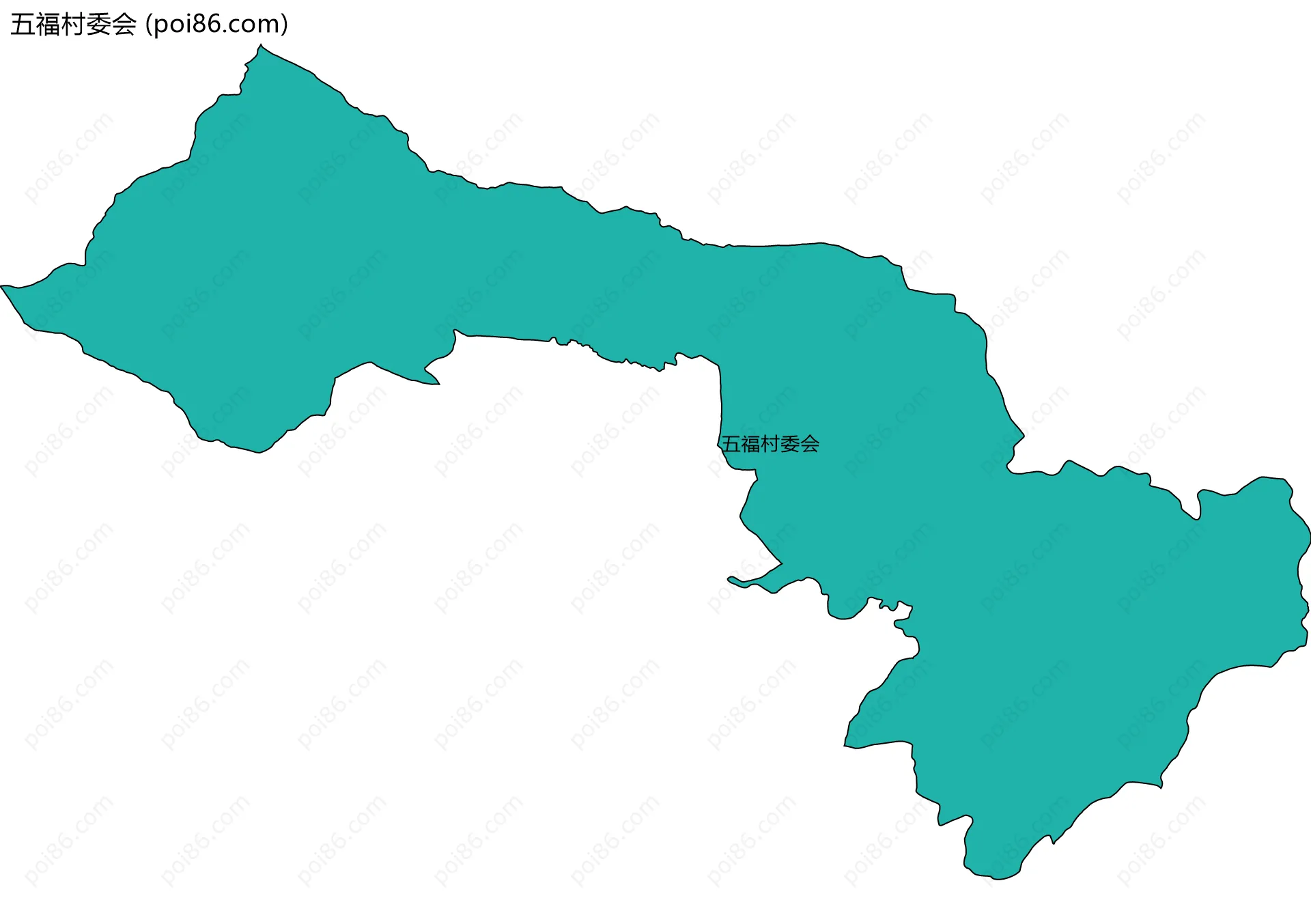 五福村委会边界地图