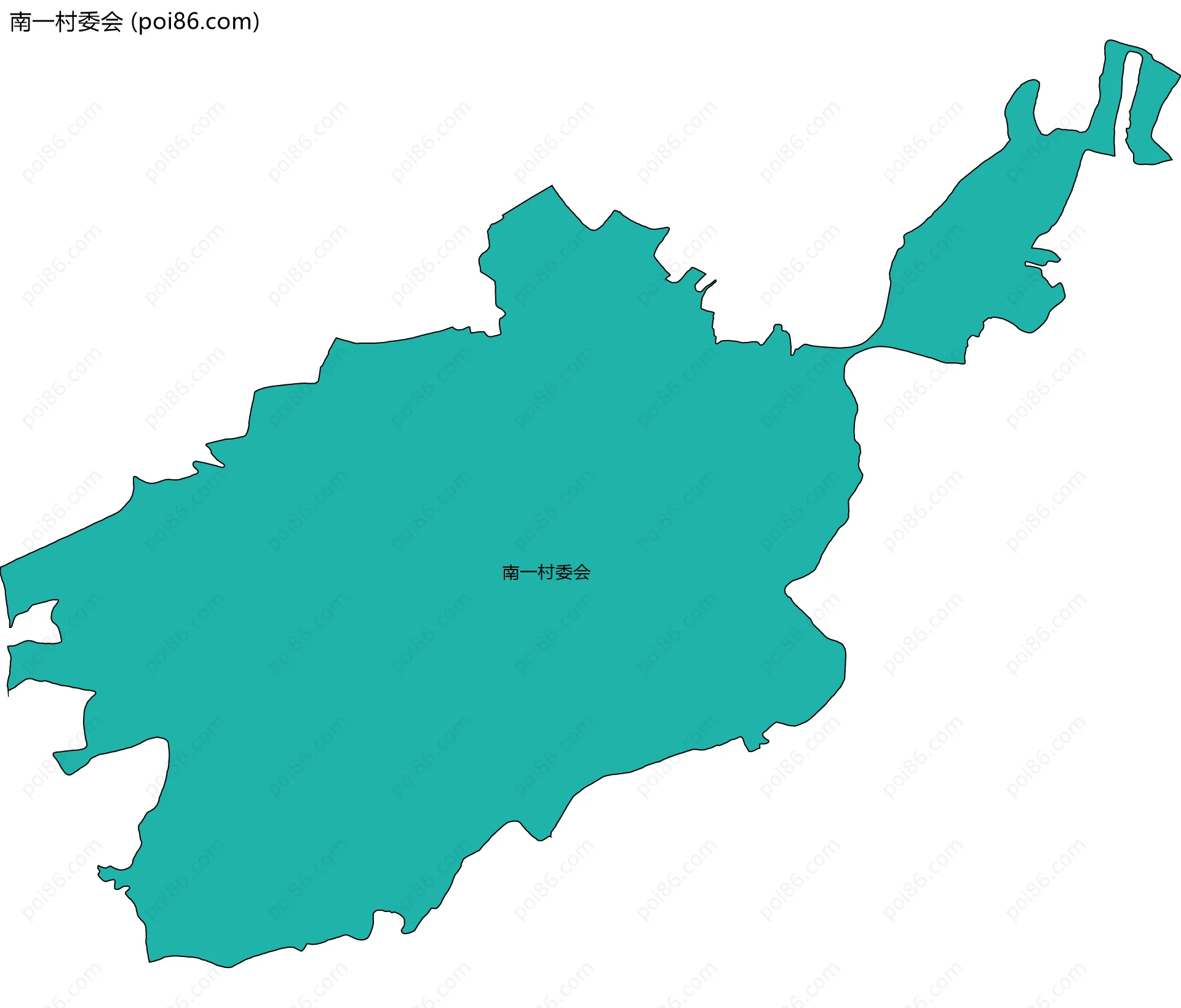 南一村委会边界地图