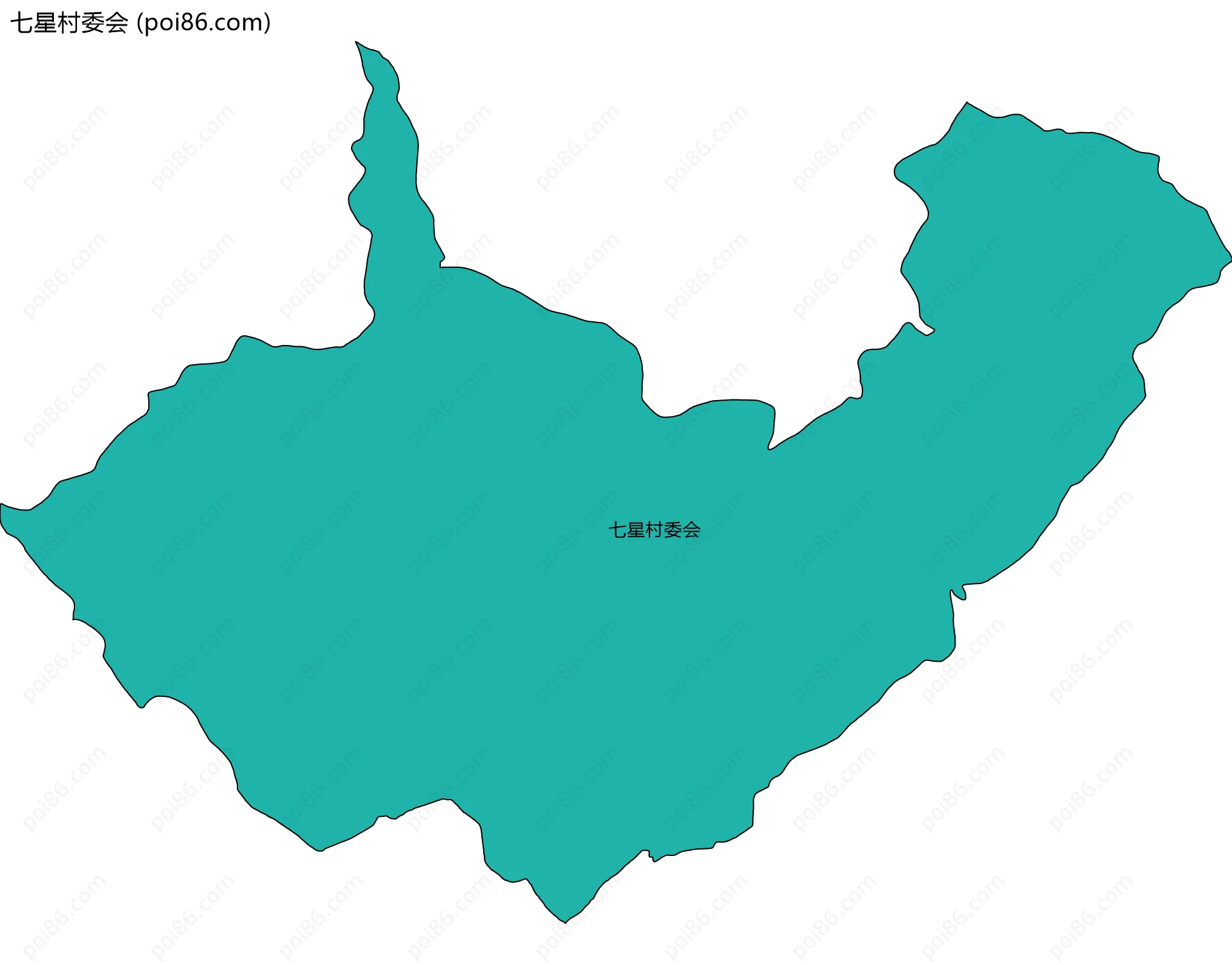 七星村委会边界地图