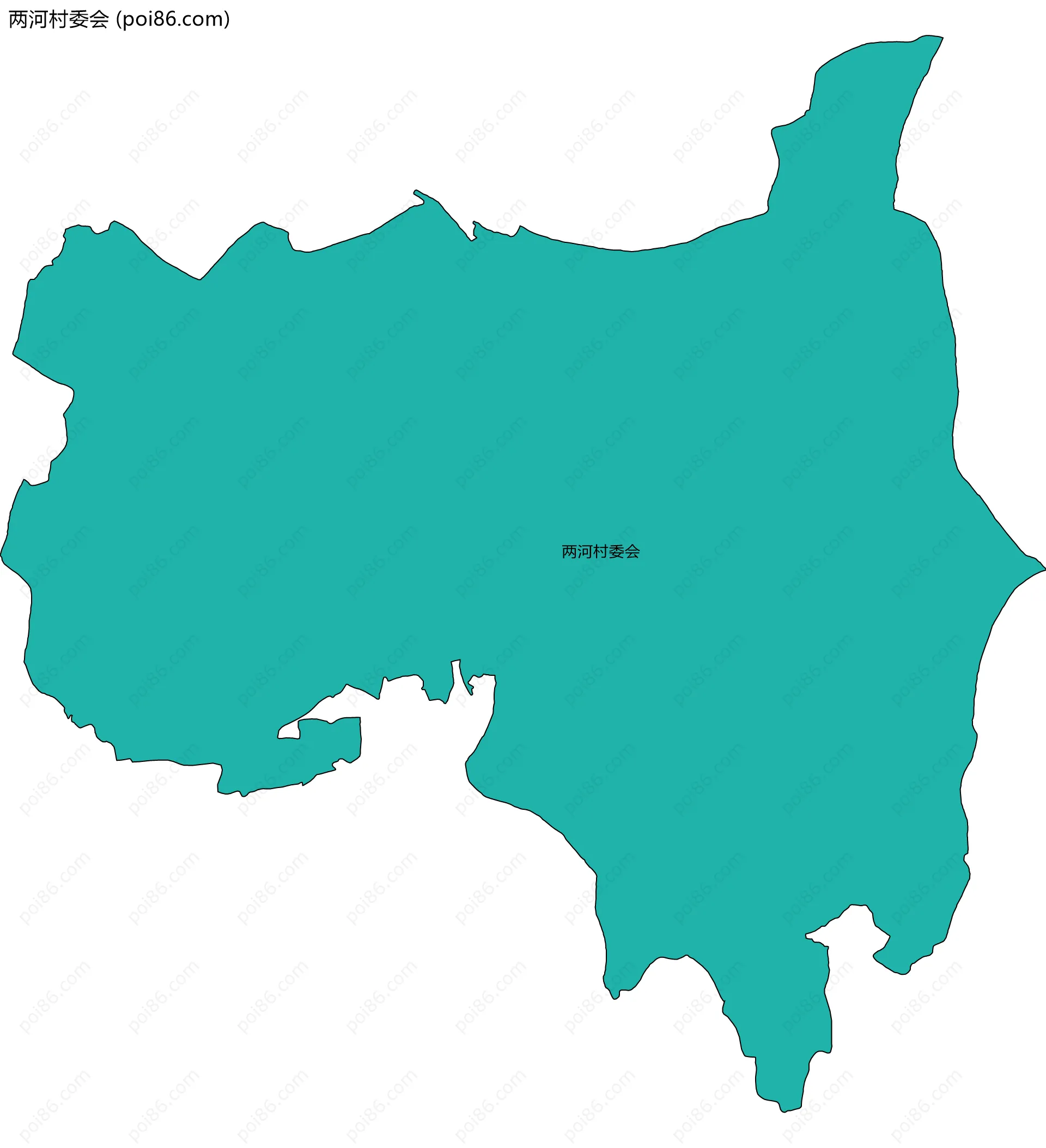 两河村委会边界地图