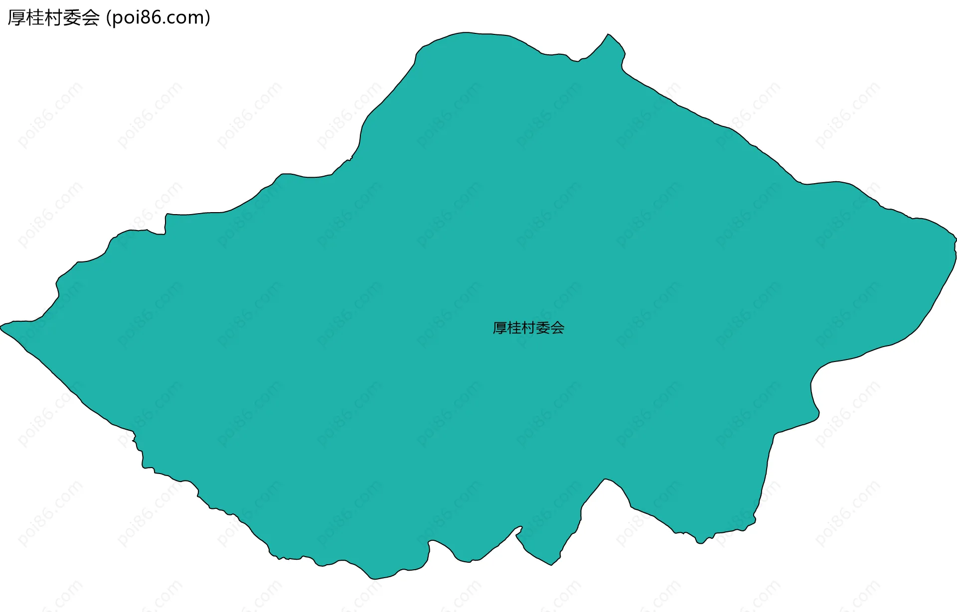 厚桂村委会边界地图