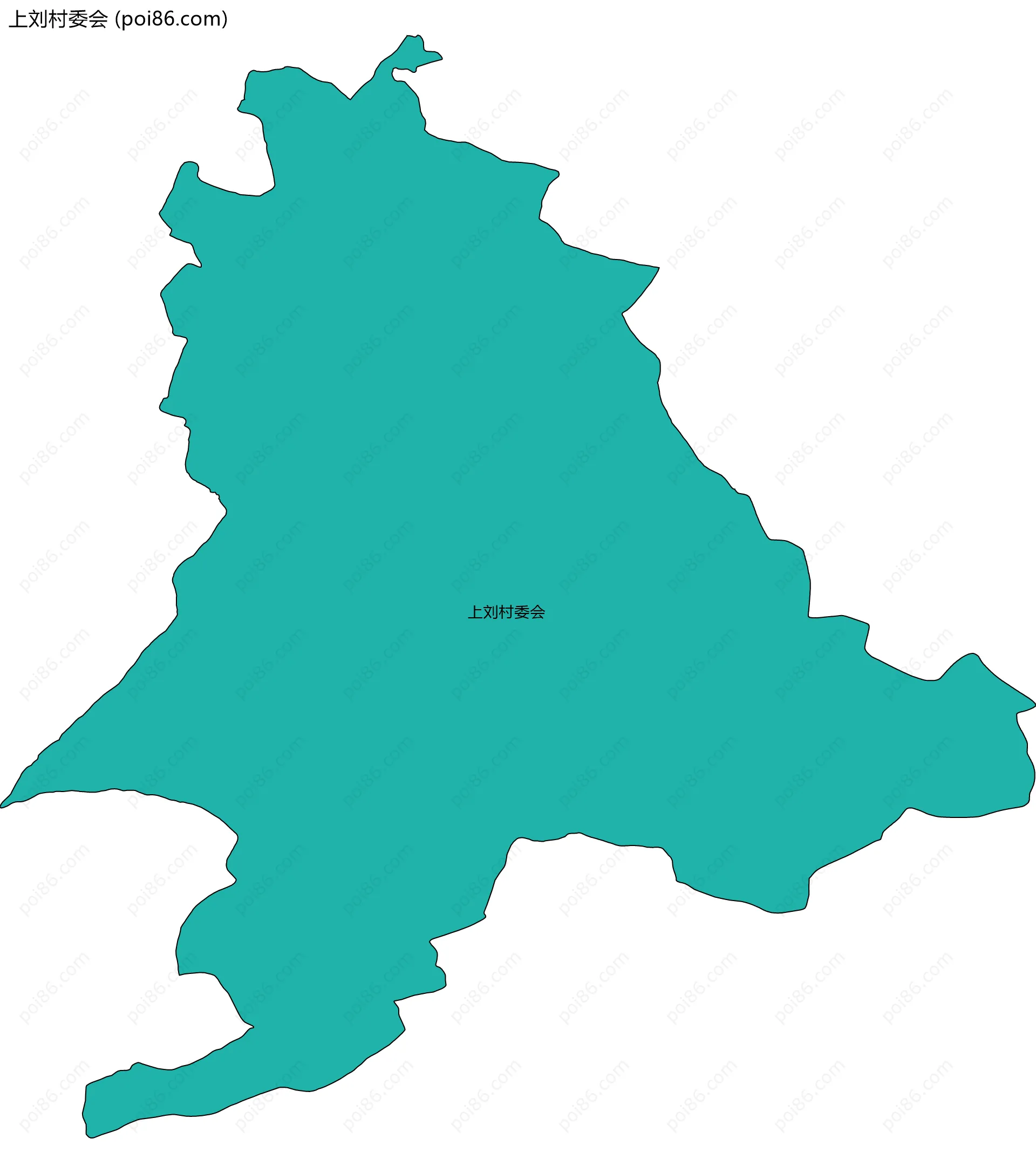 上刘村委会边界地图