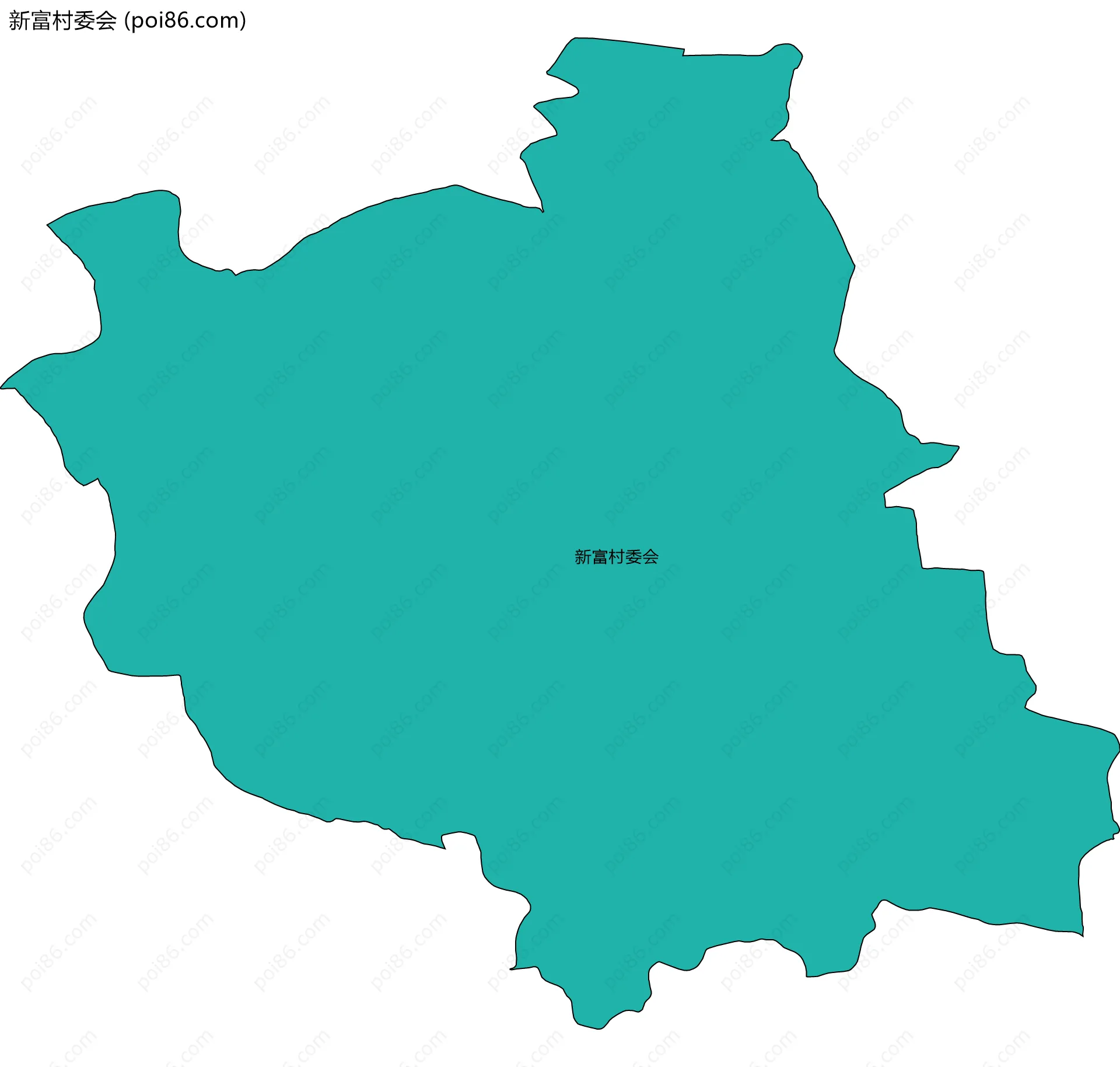 新富村委会边界地图