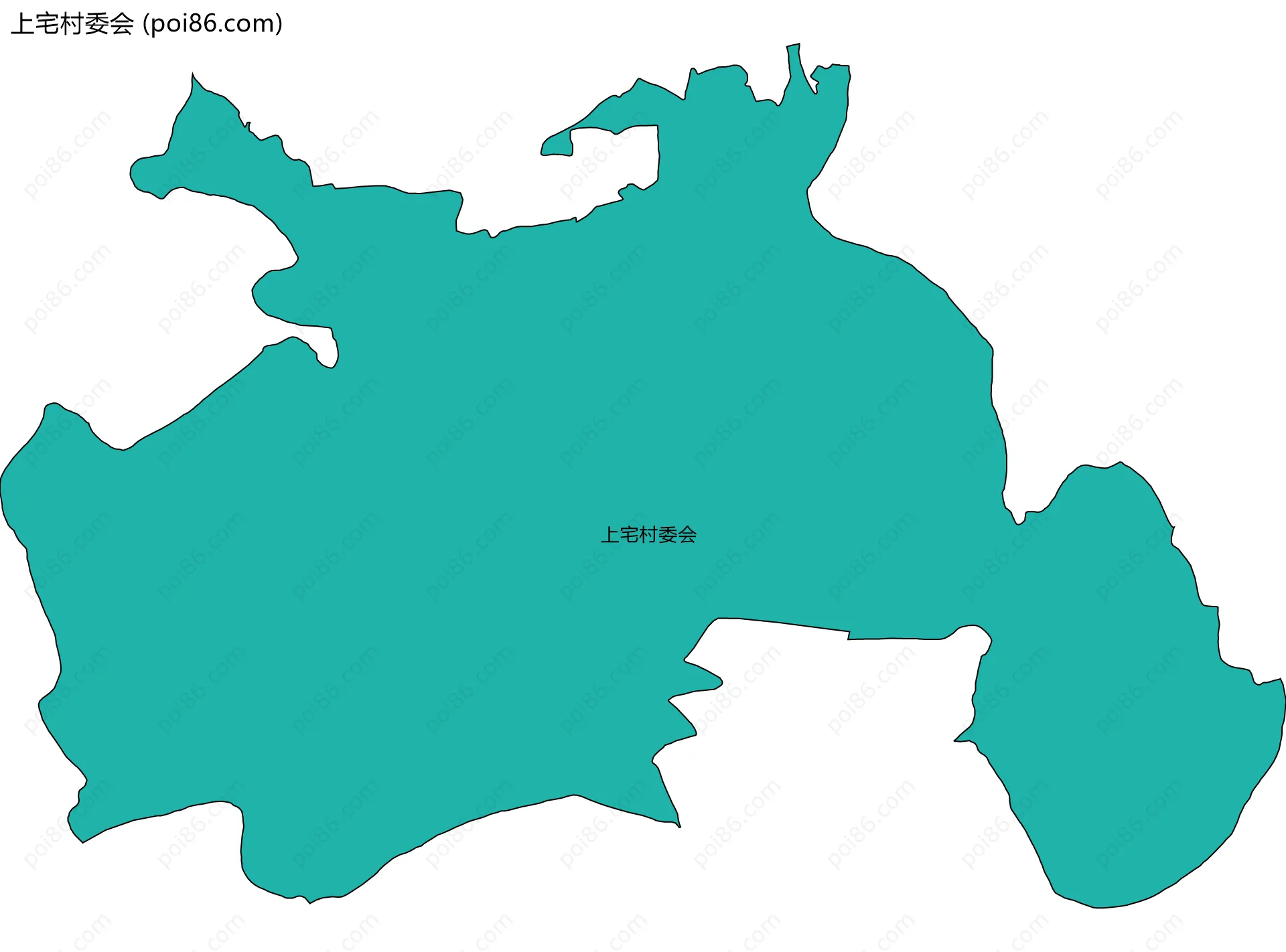 上宅村委会边界地图