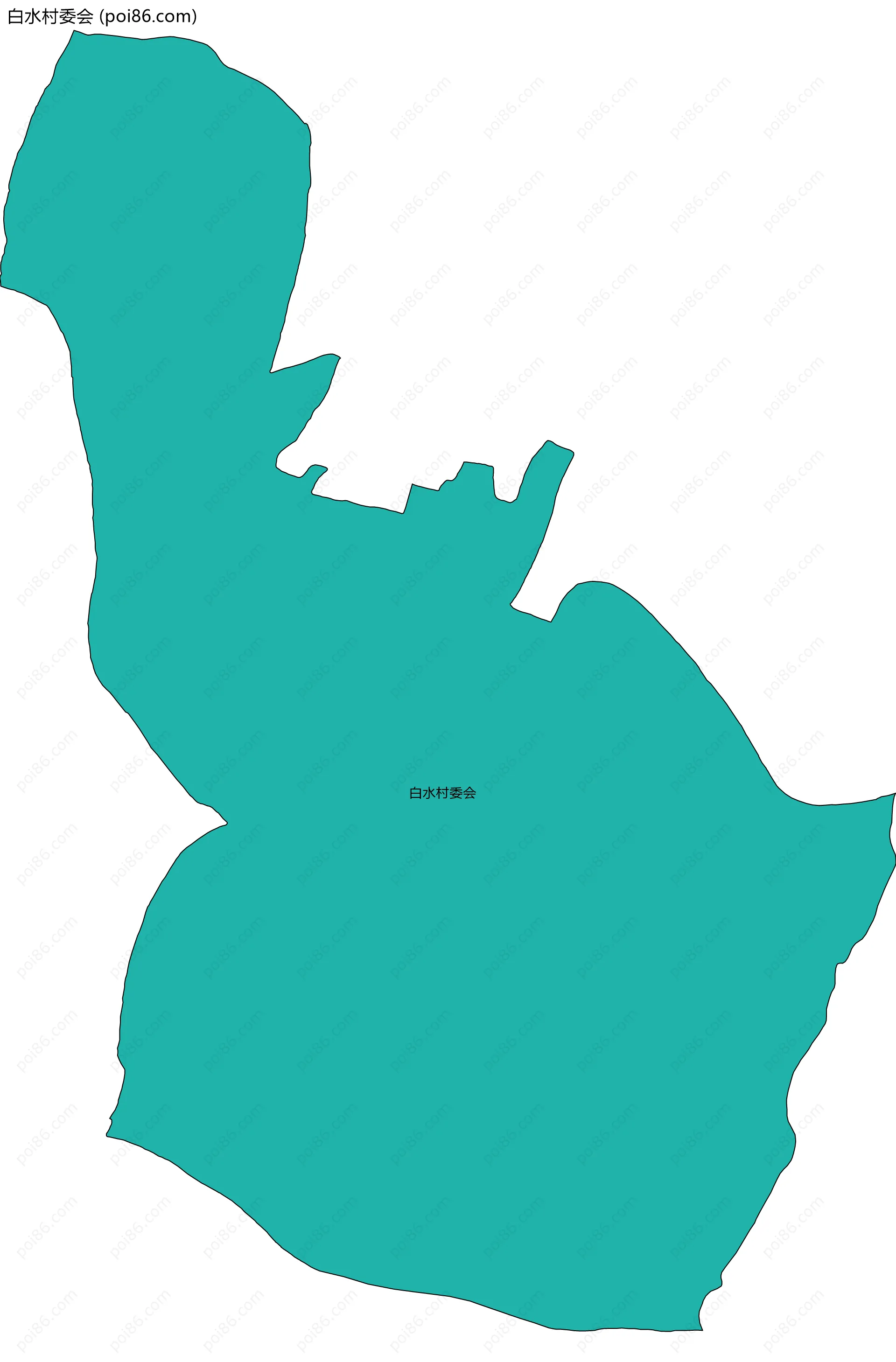 白水村委会边界地图