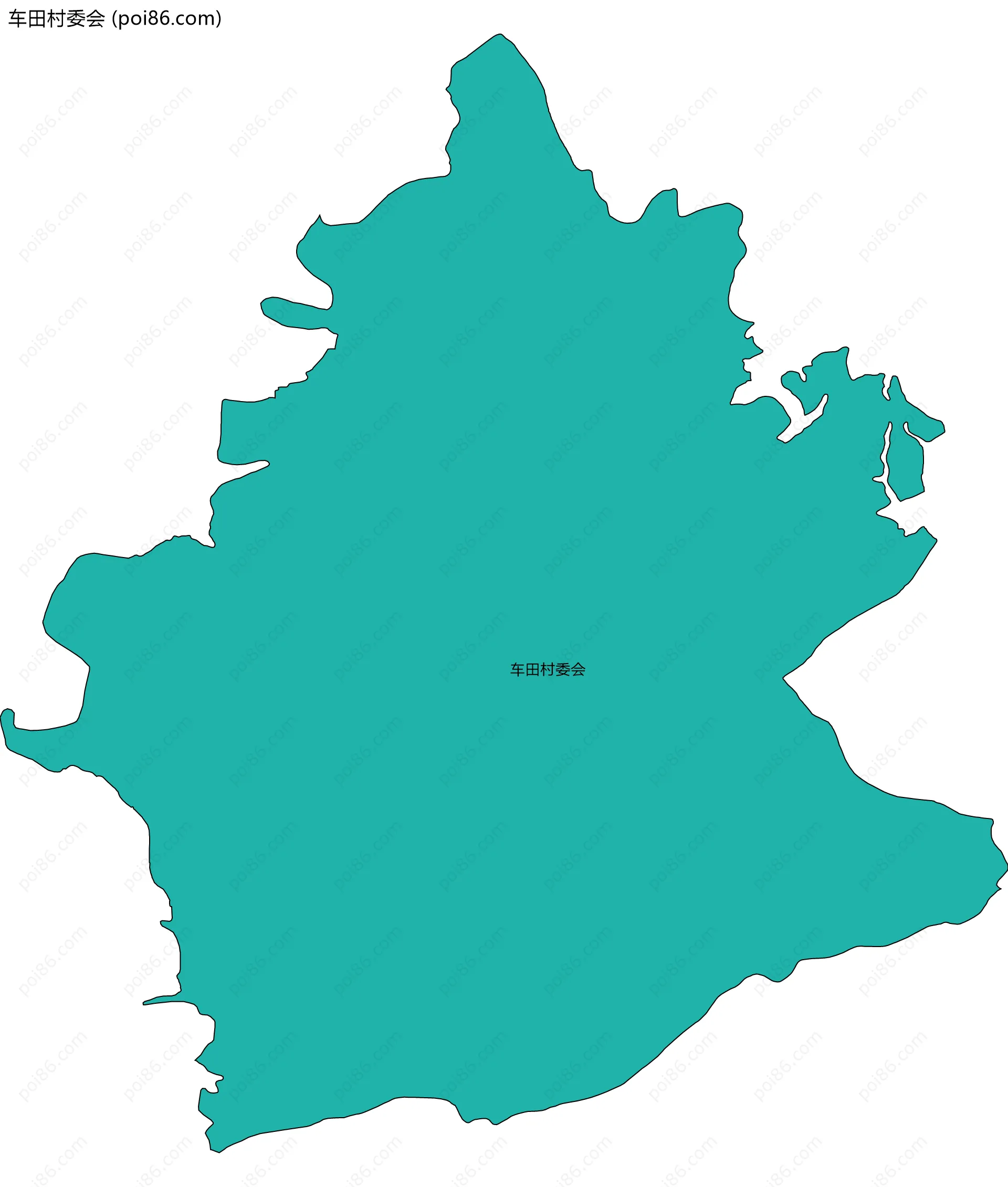 车田村委会边界地图