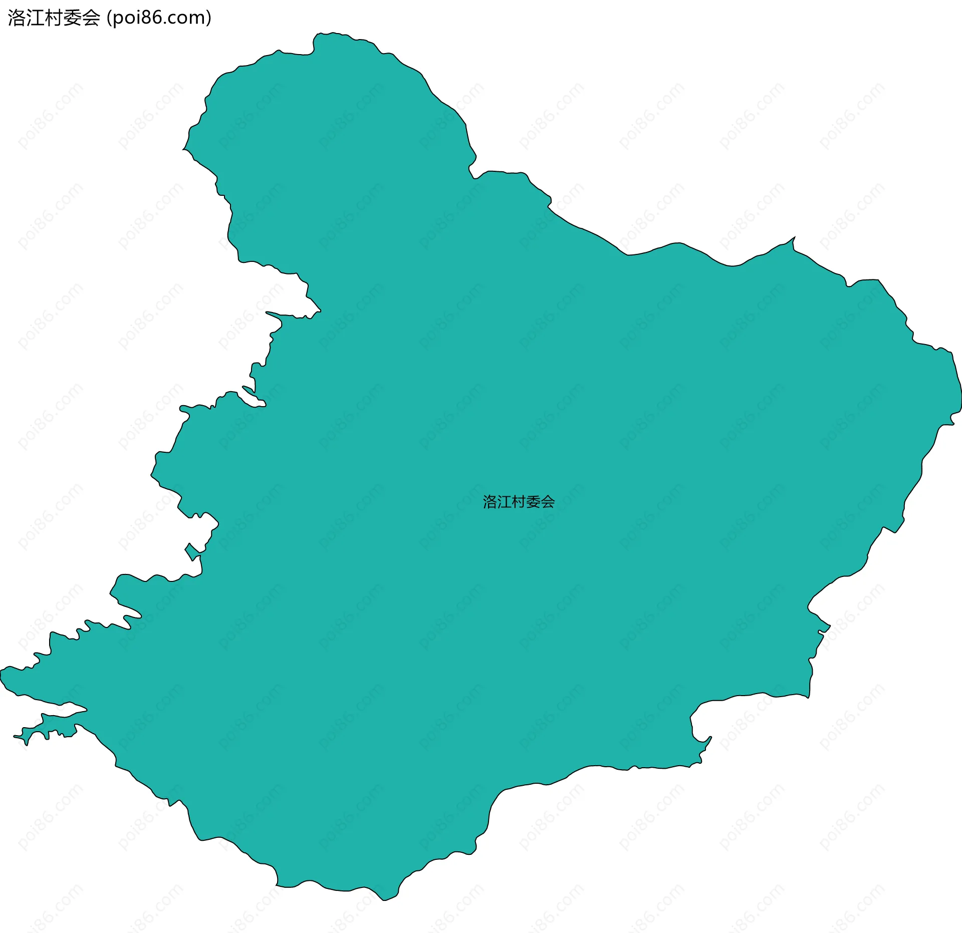洛江村委会边界地图