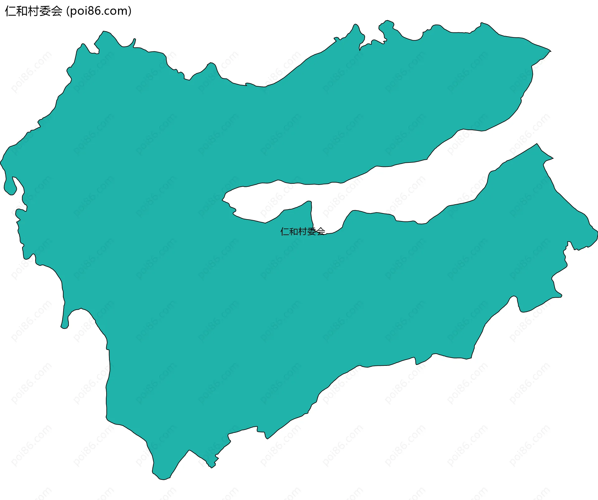 仁和村委会边界地图