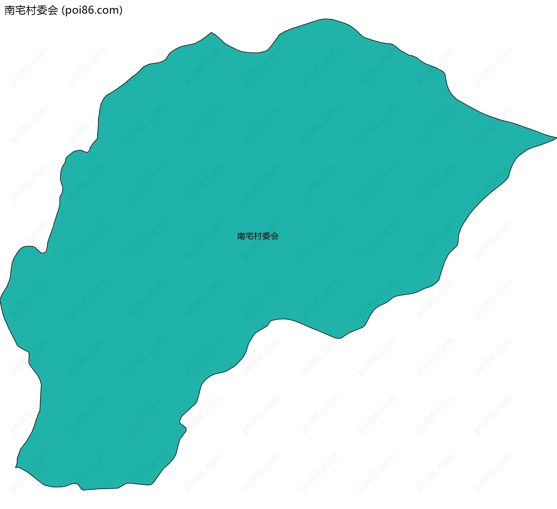 南宅村委会边界地图