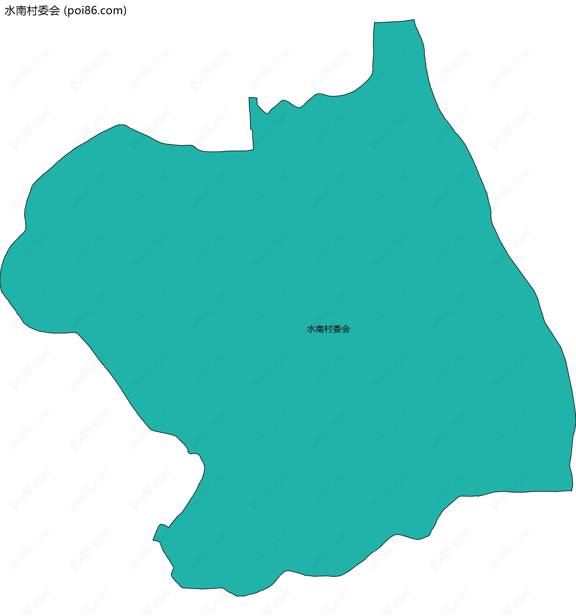 水南村委会边界地图