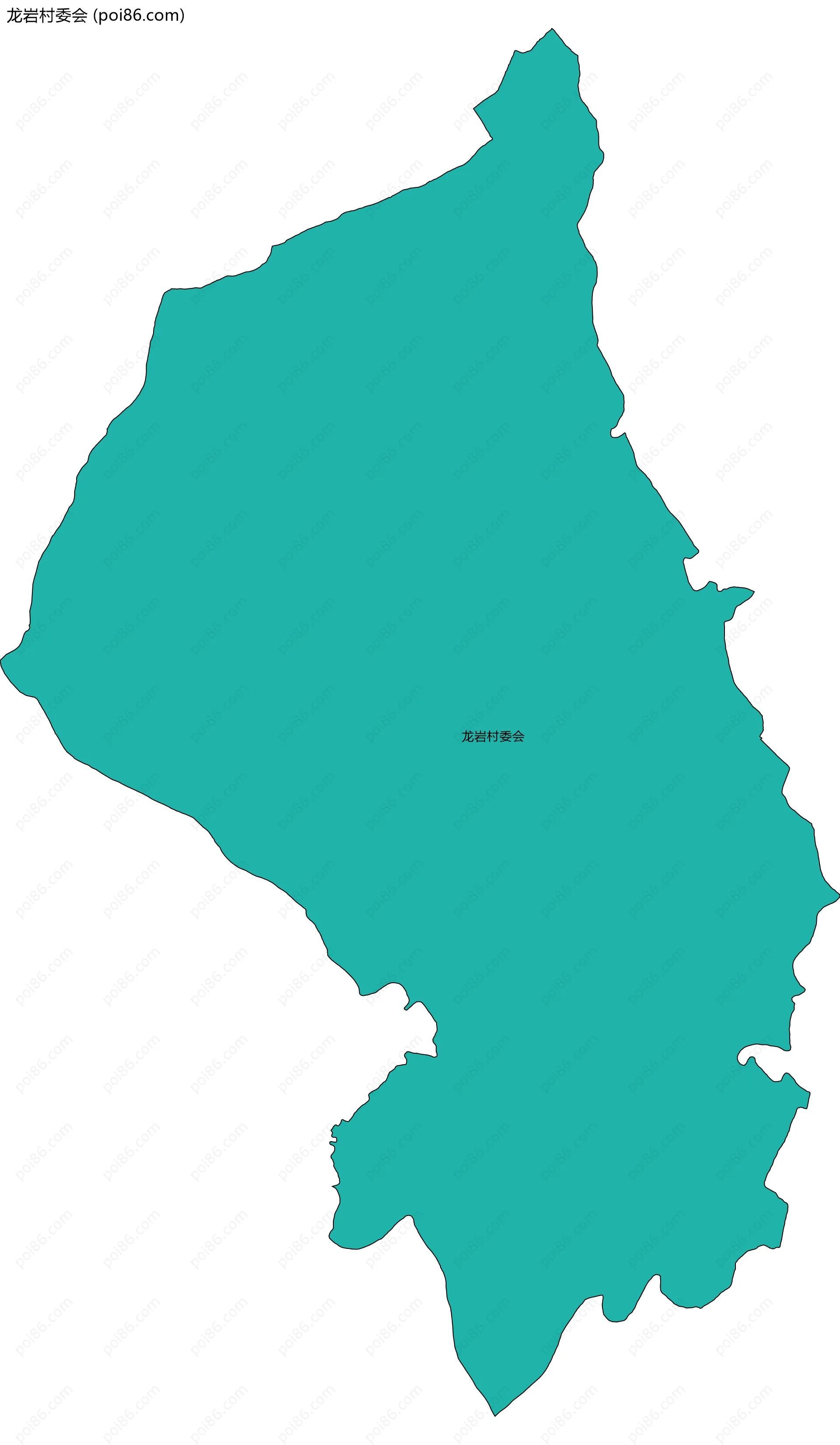 龙岩村委会边界地图