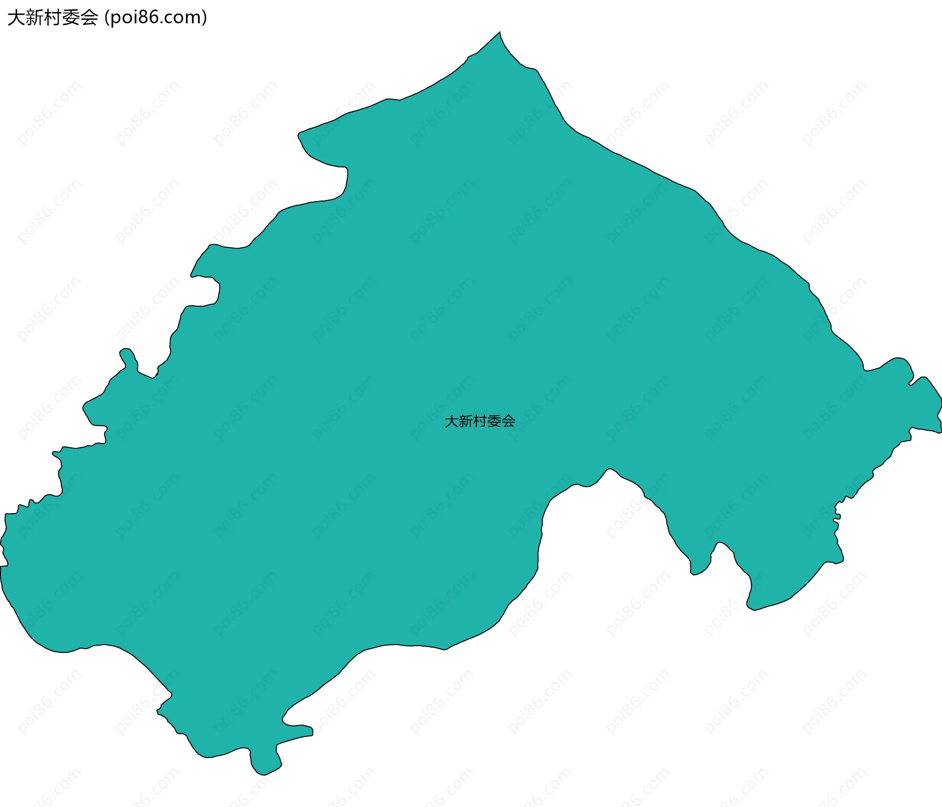 大新村委会边界地图