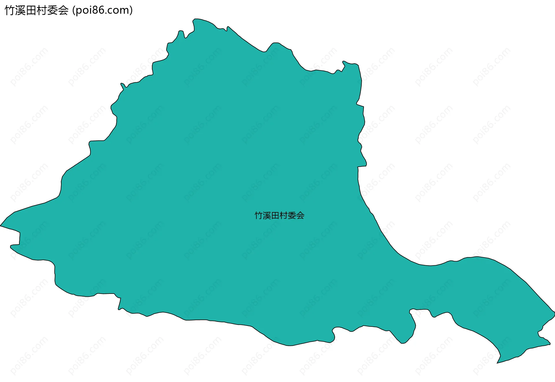 竹溪田村委会边界地图