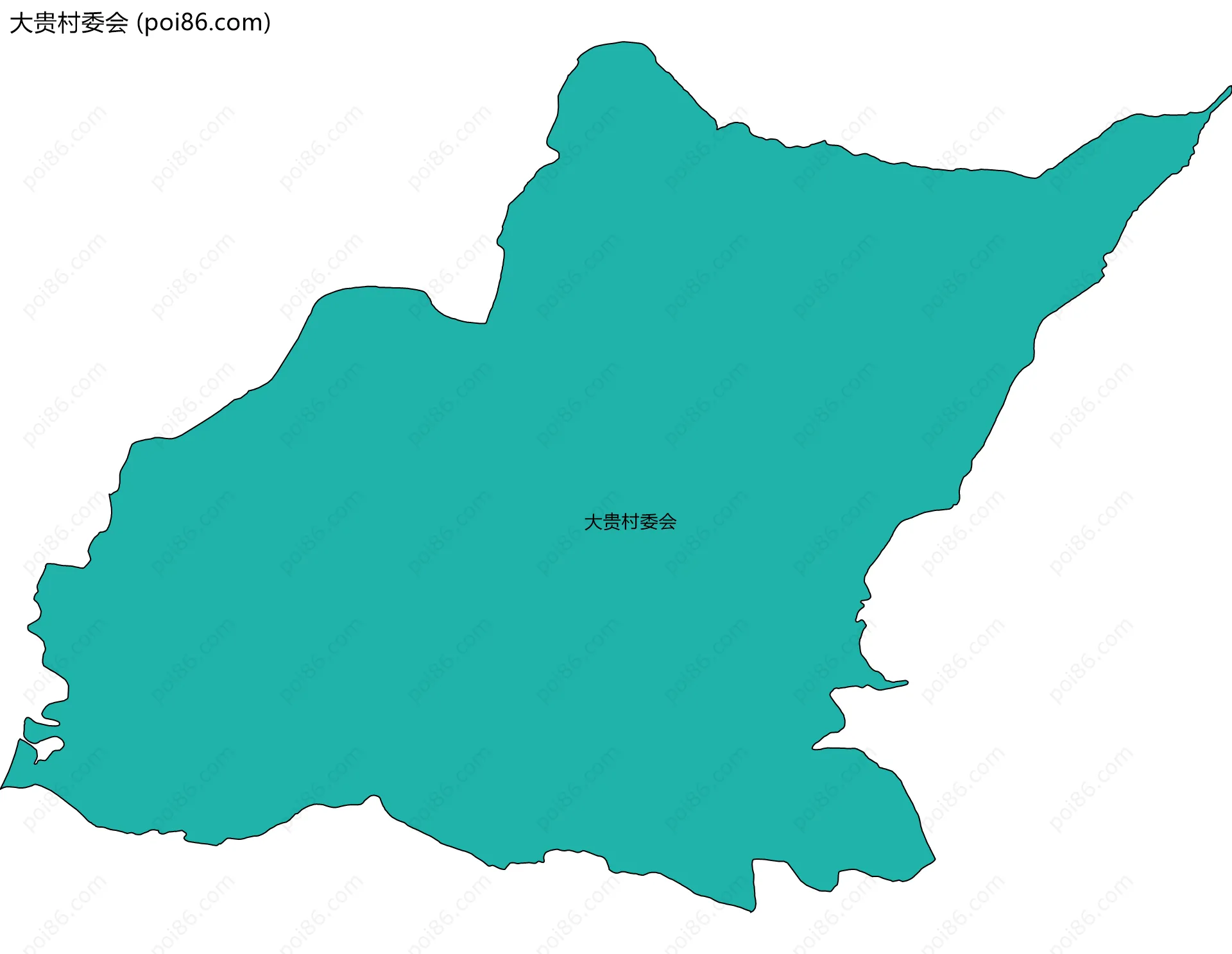 大贵村委会边界地图