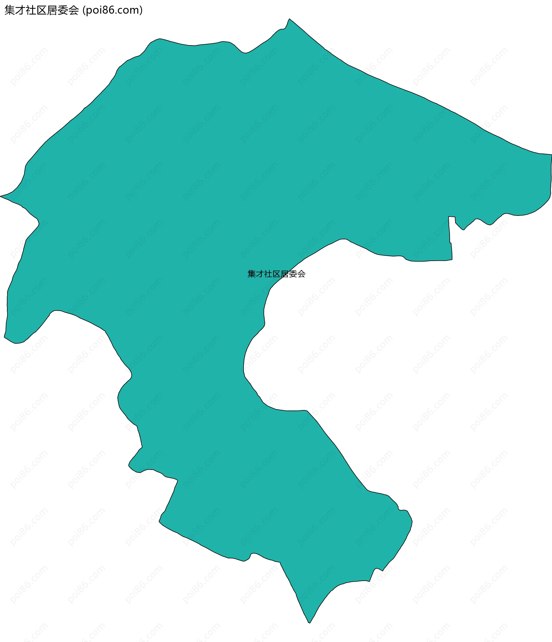 集才社区居委会边界地图