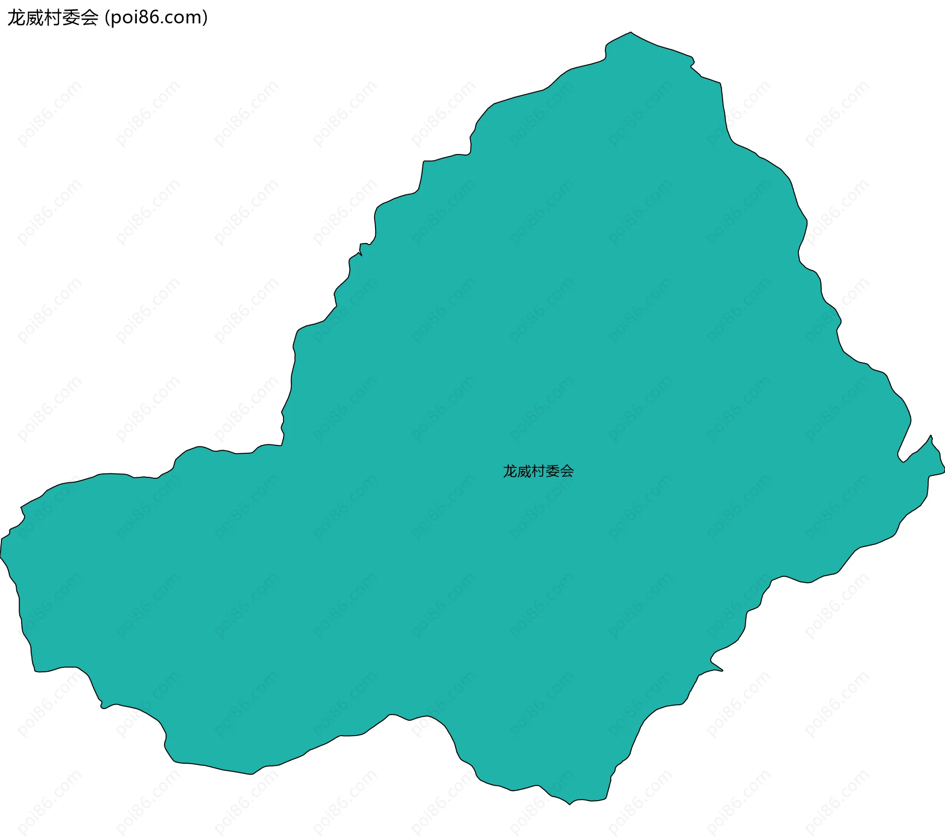 龙威村委会边界地图