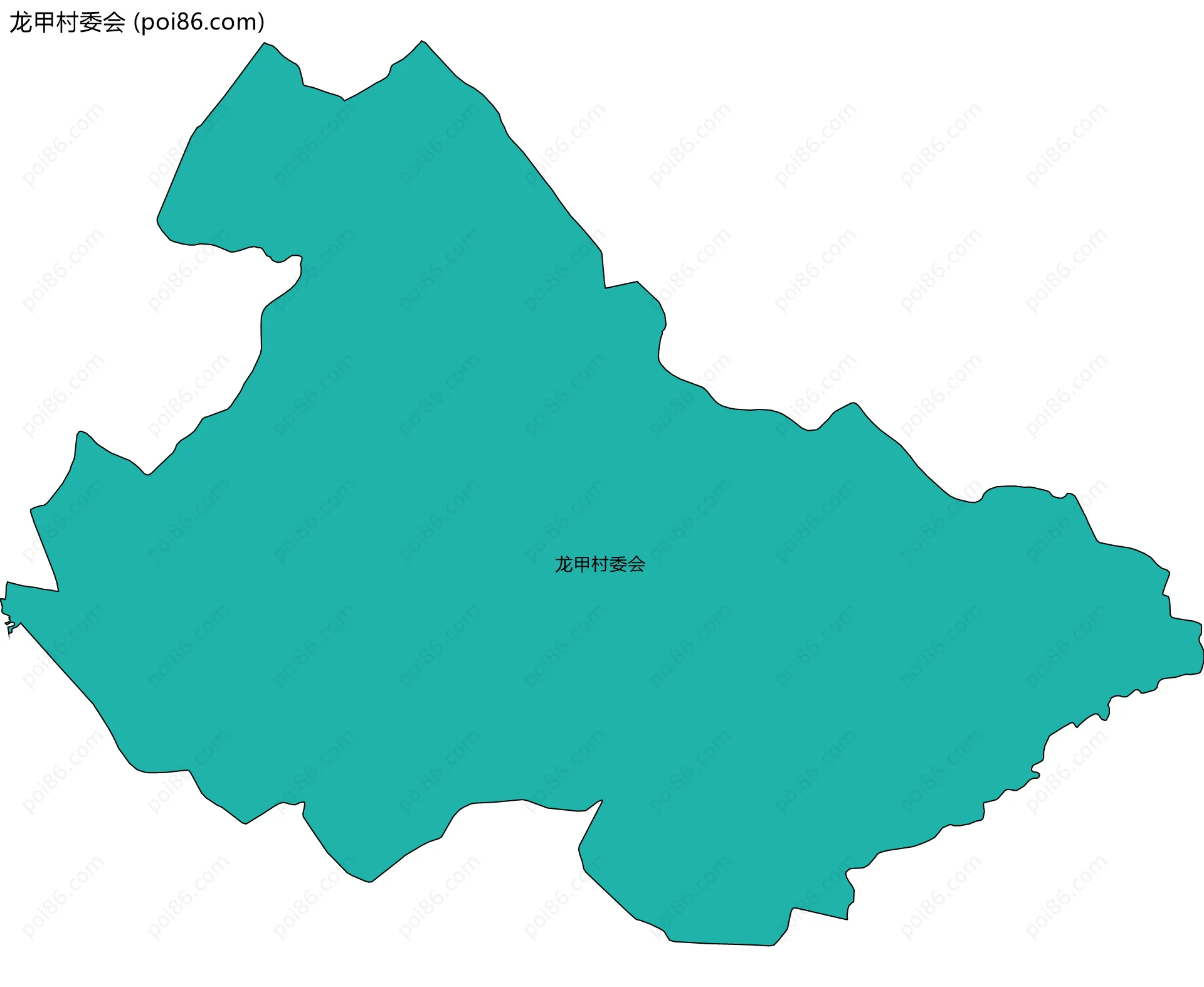 龙甲村委会边界地图