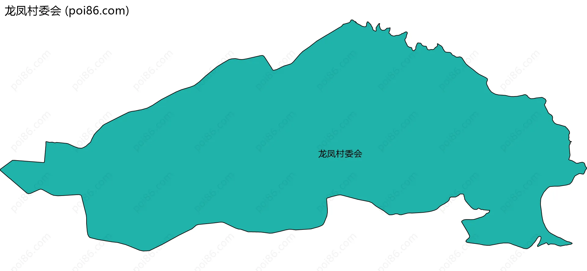 龙凤村委会边界地图