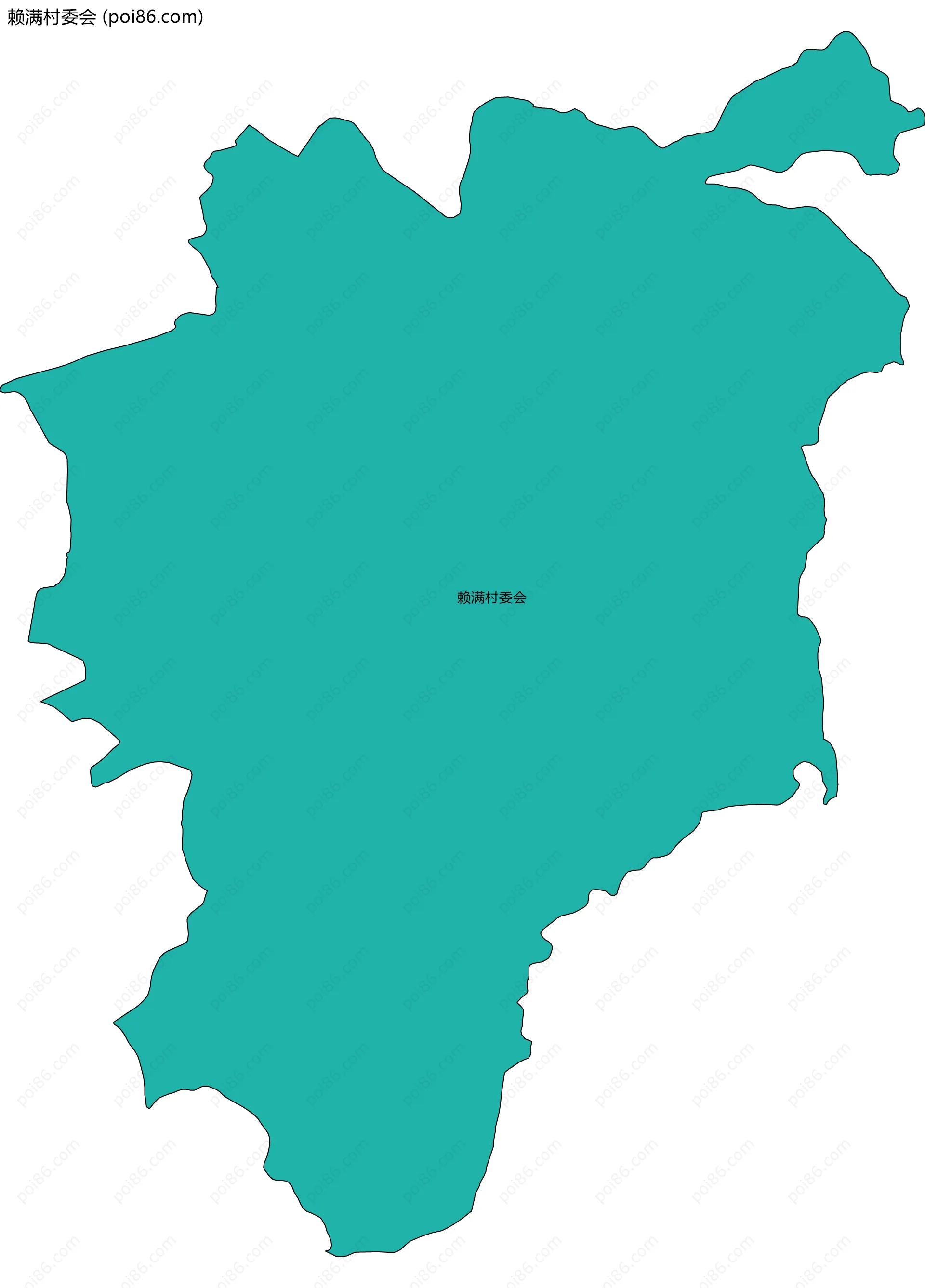 赖满村委会边界地图