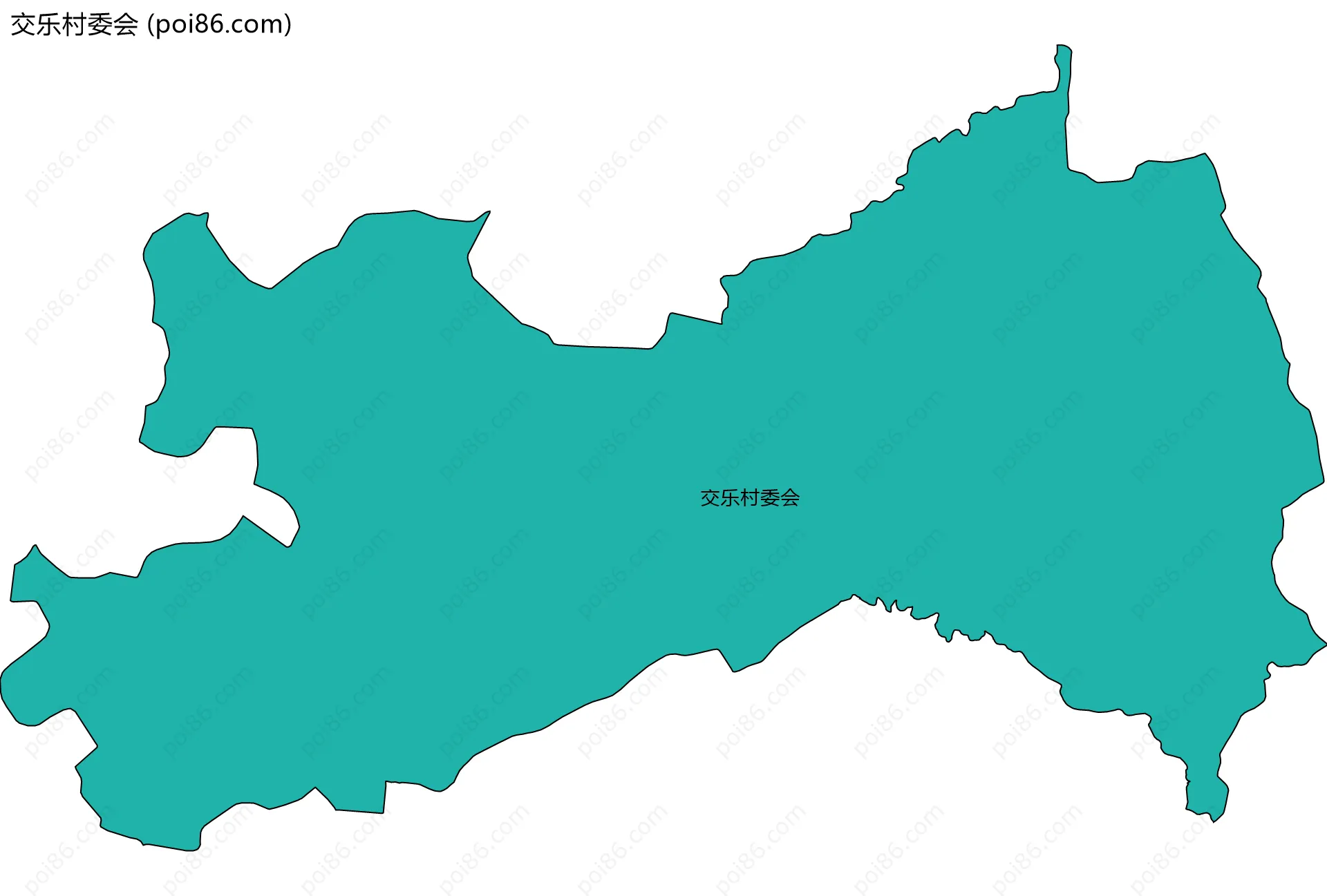 交乐村委会边界地图