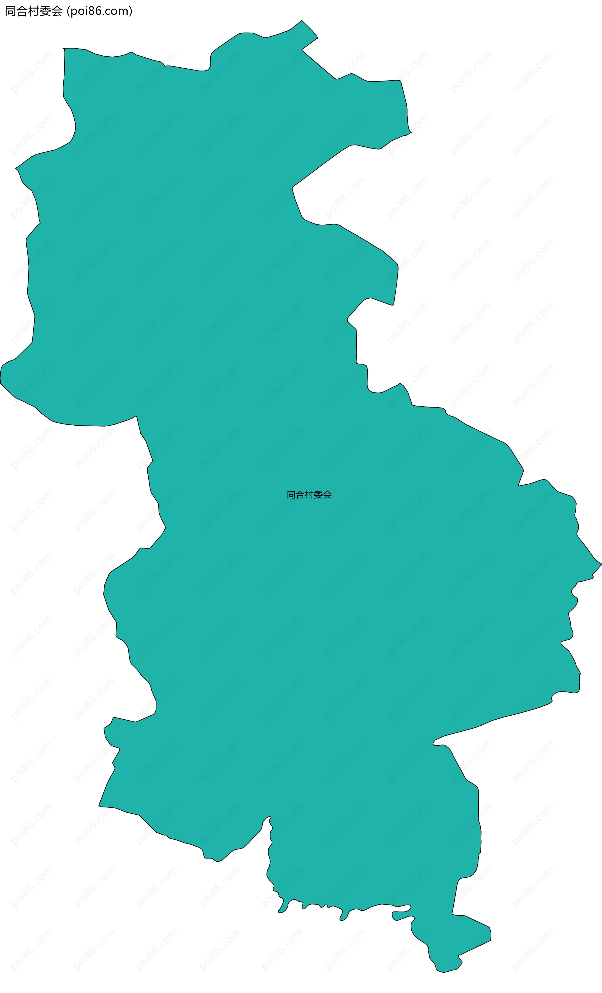 同合村委会边界地图