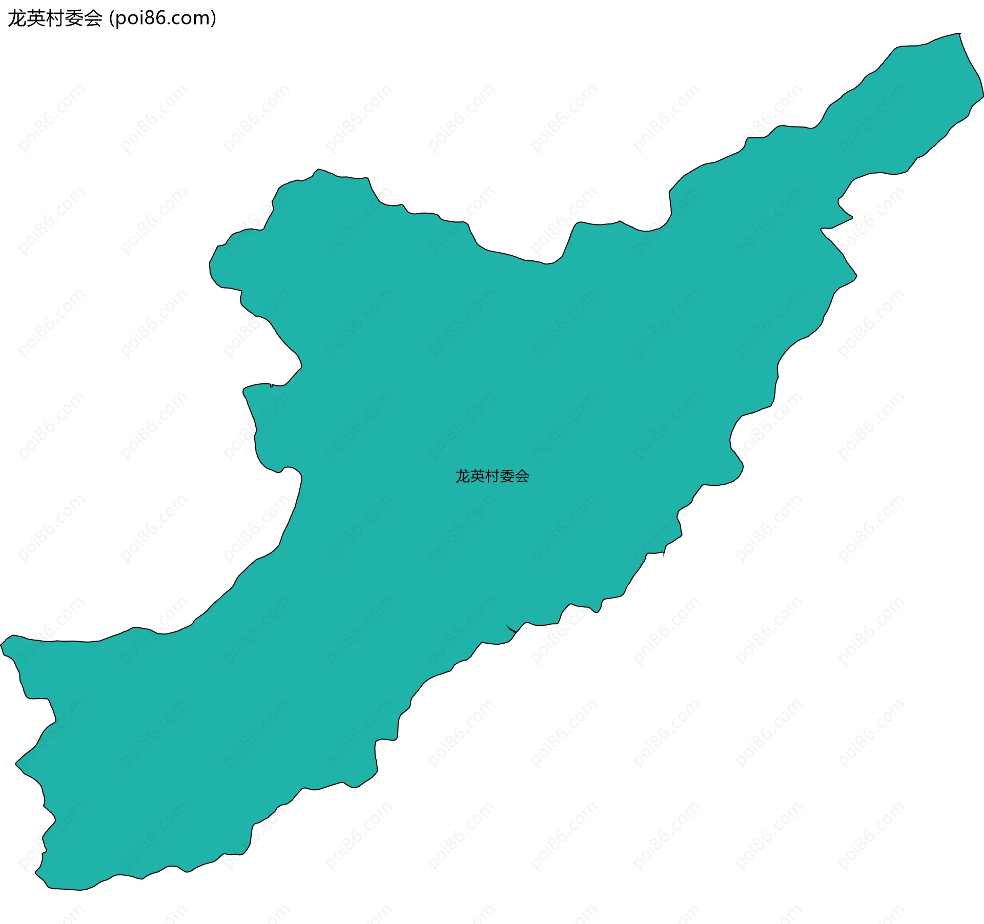 龙英村委会边界地图