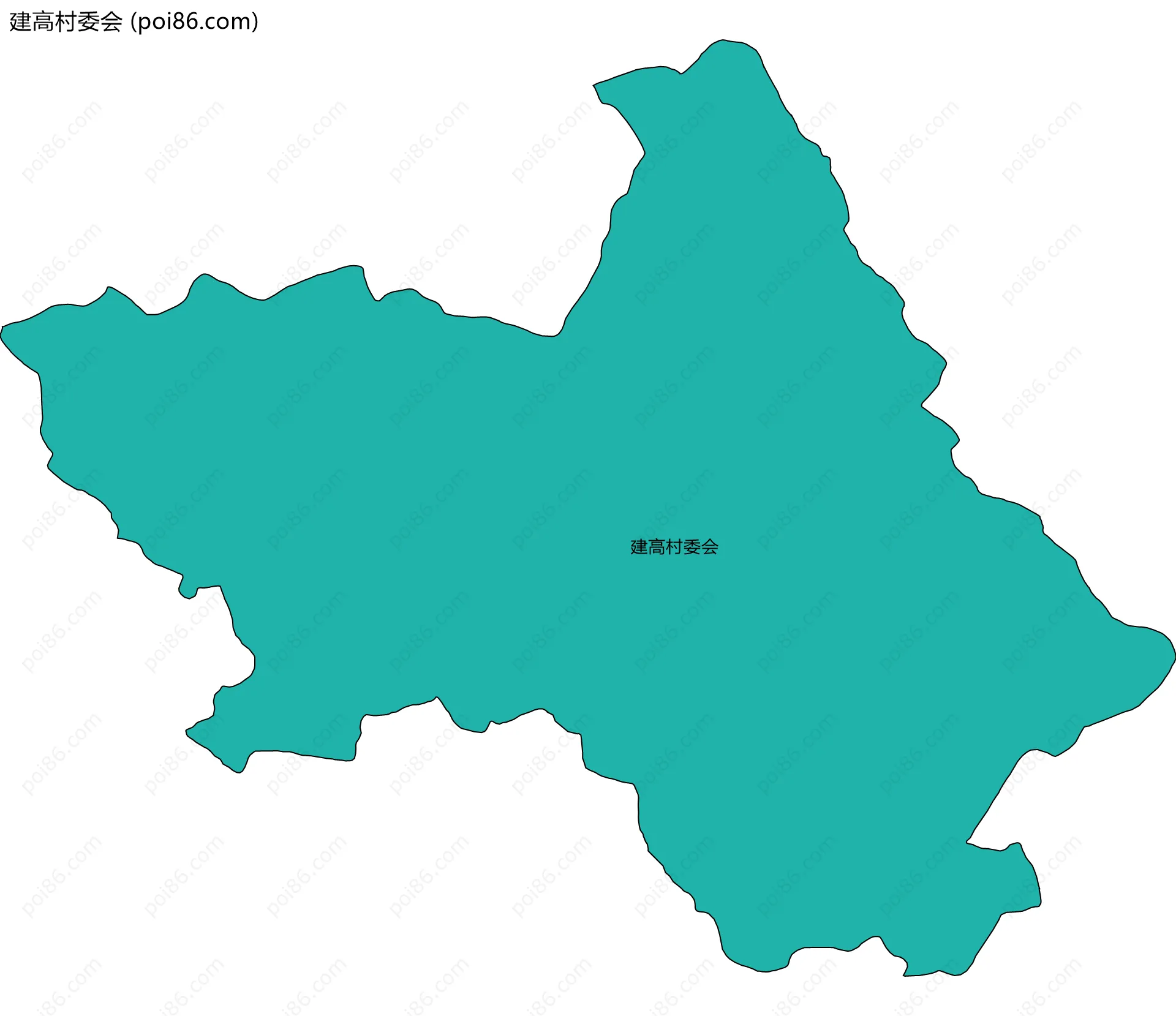 建高村委会边界地图