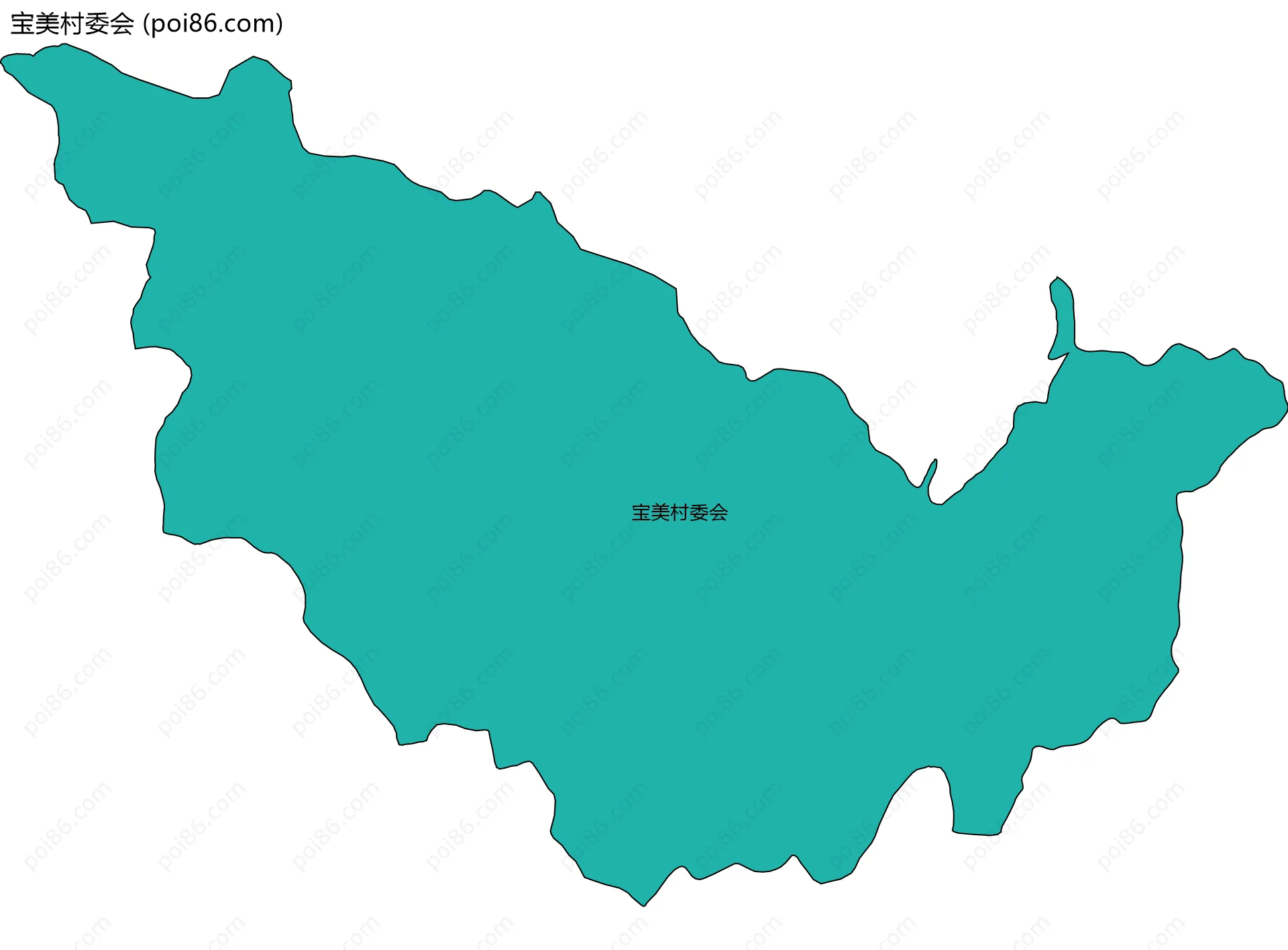 宝美村委会边界地图