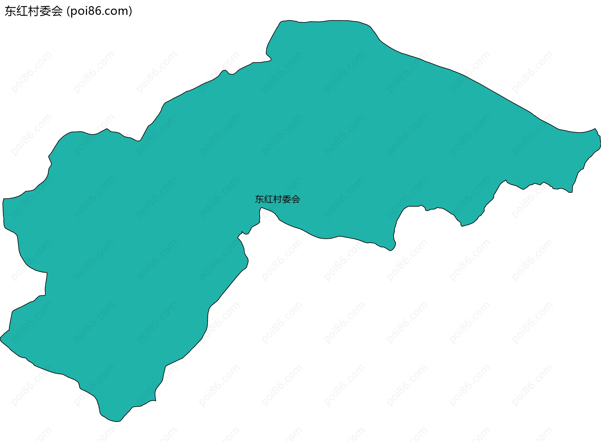 东红村委会边界地图