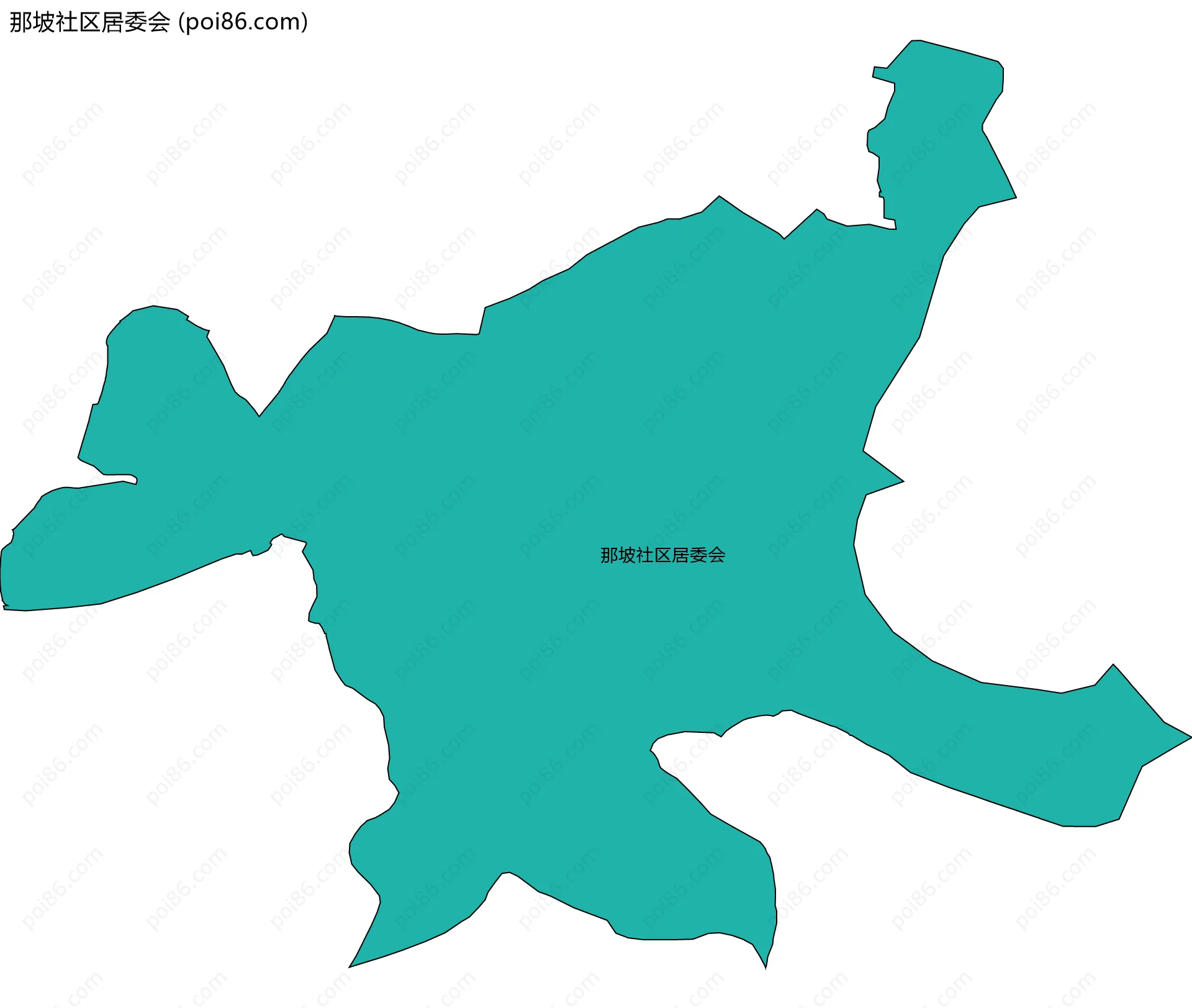 那坡社区居委会边界地图