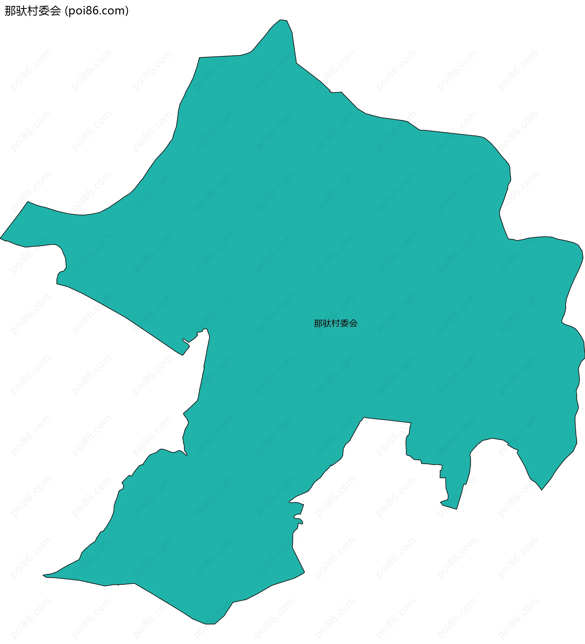 那驮村委会边界地图