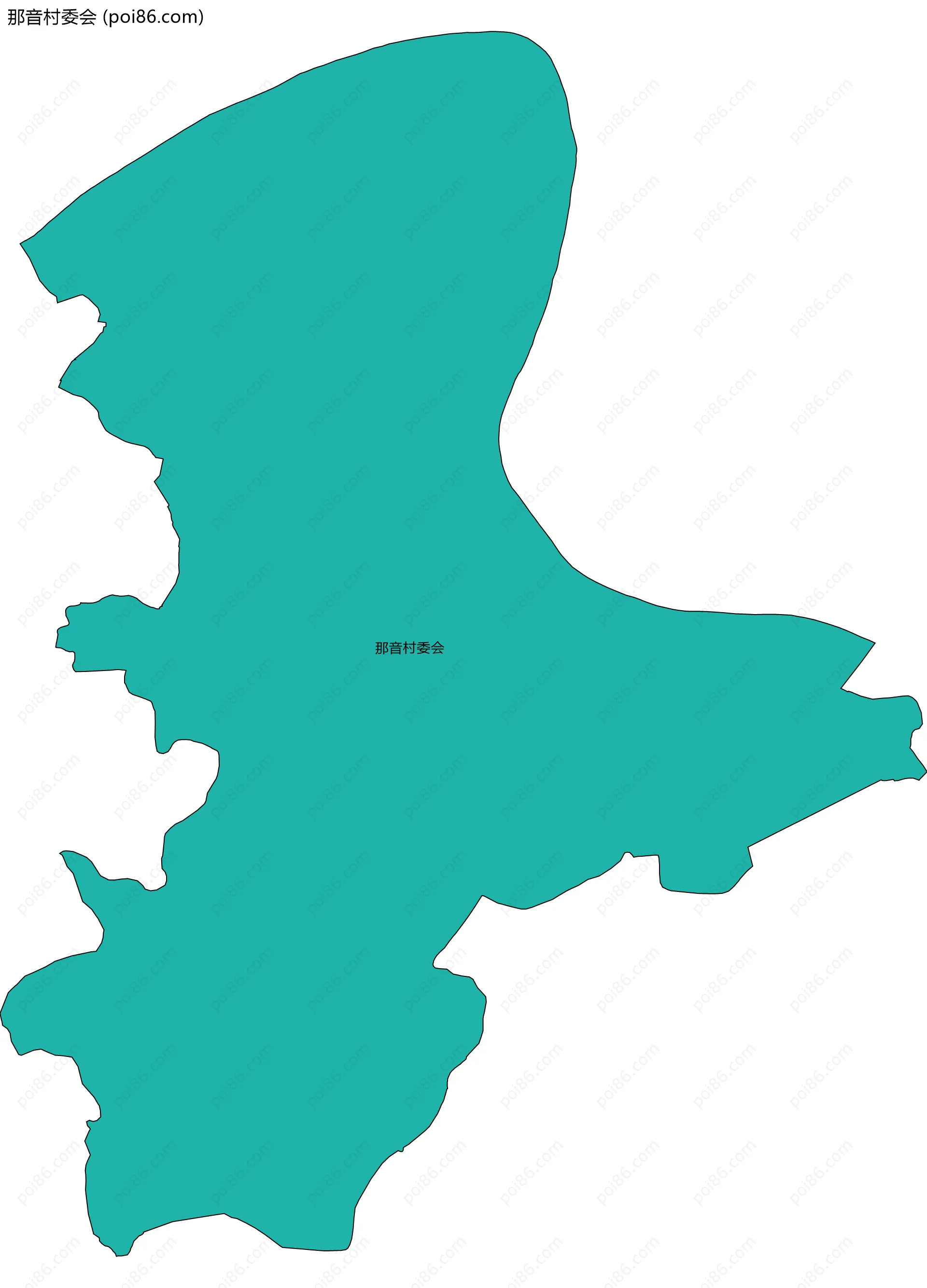 那音村委会边界地图