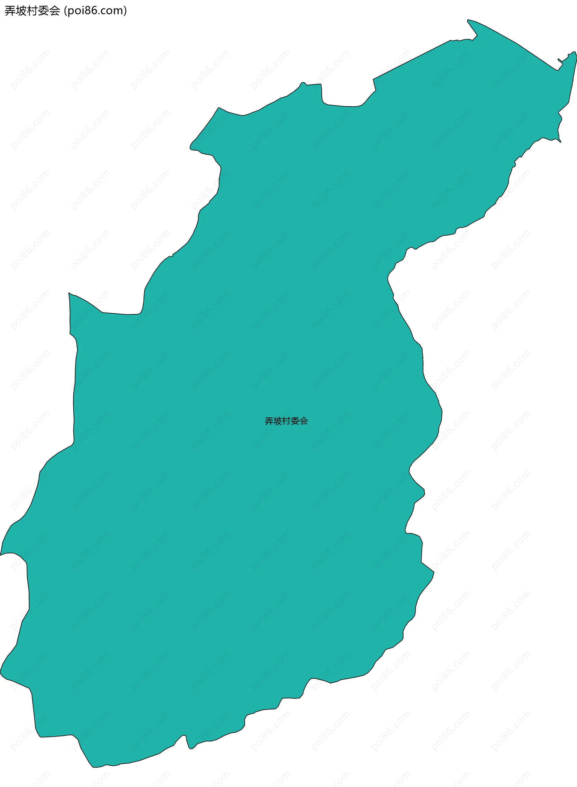 弄坡村委会边界地图