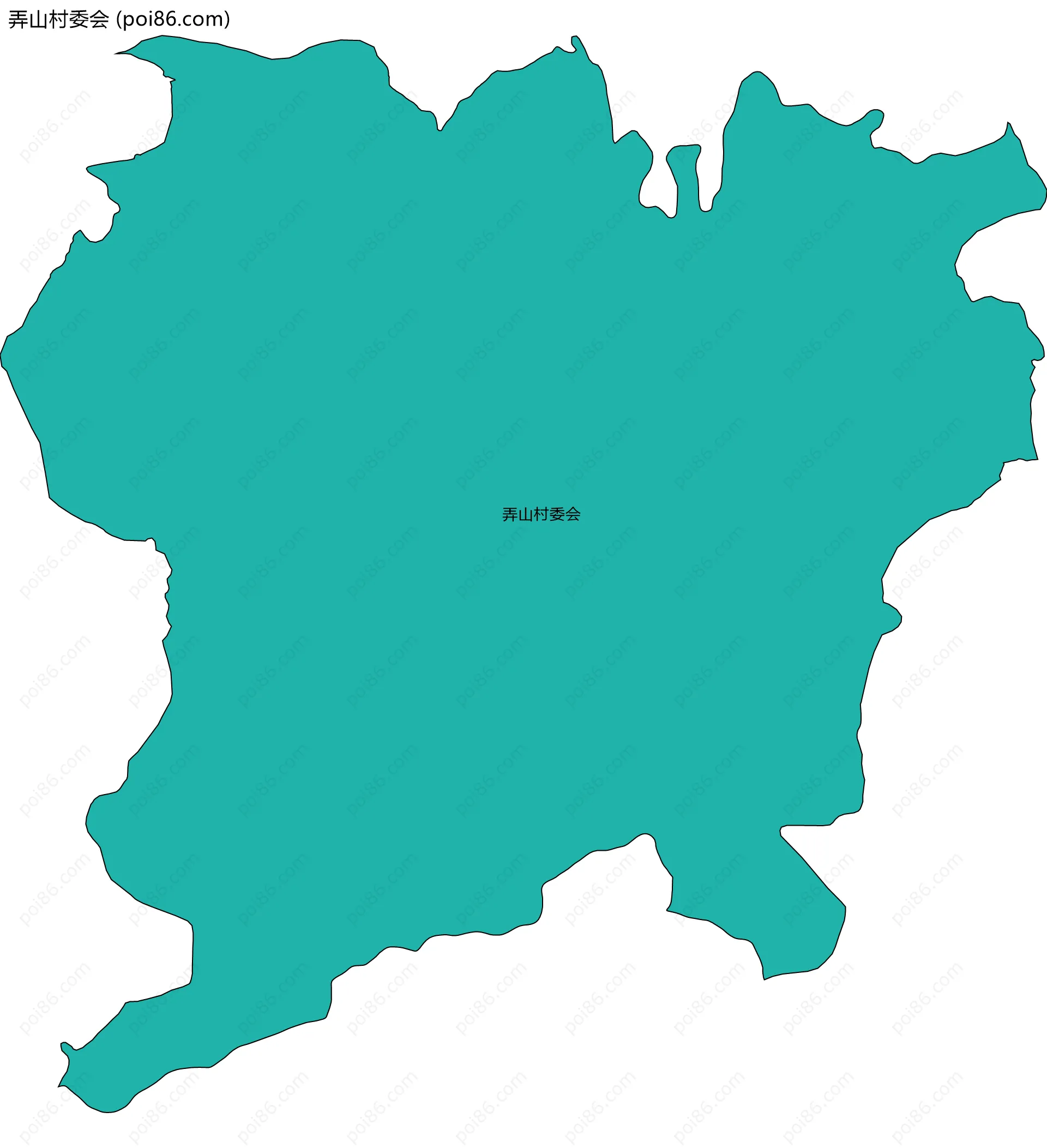 弄山村委会边界地图