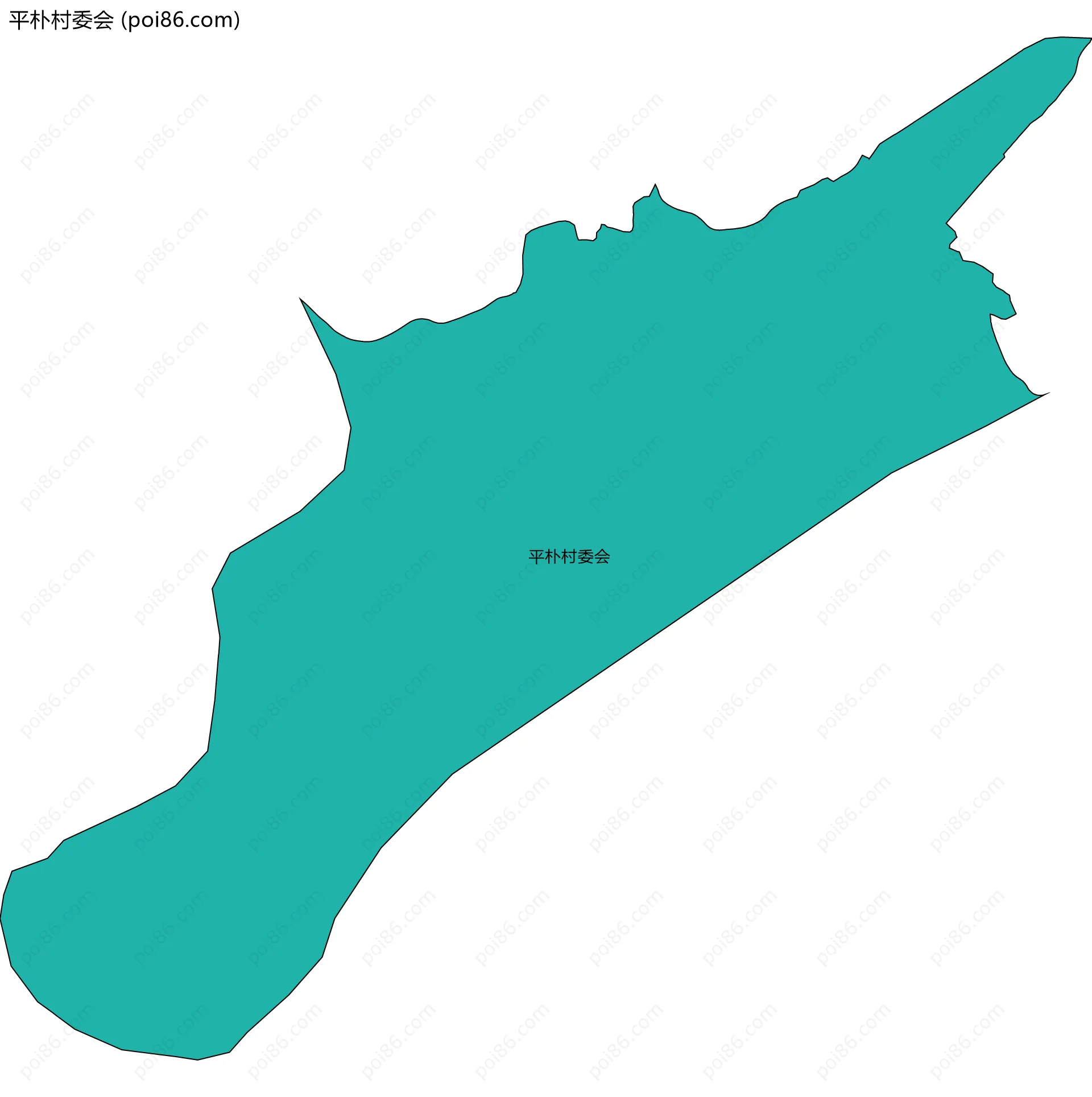 平朴村委会边界地图