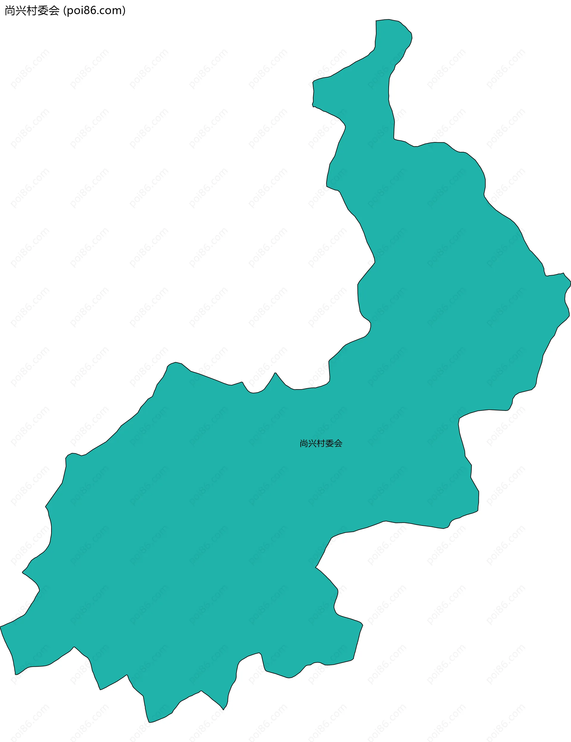 尚兴村委会边界地图