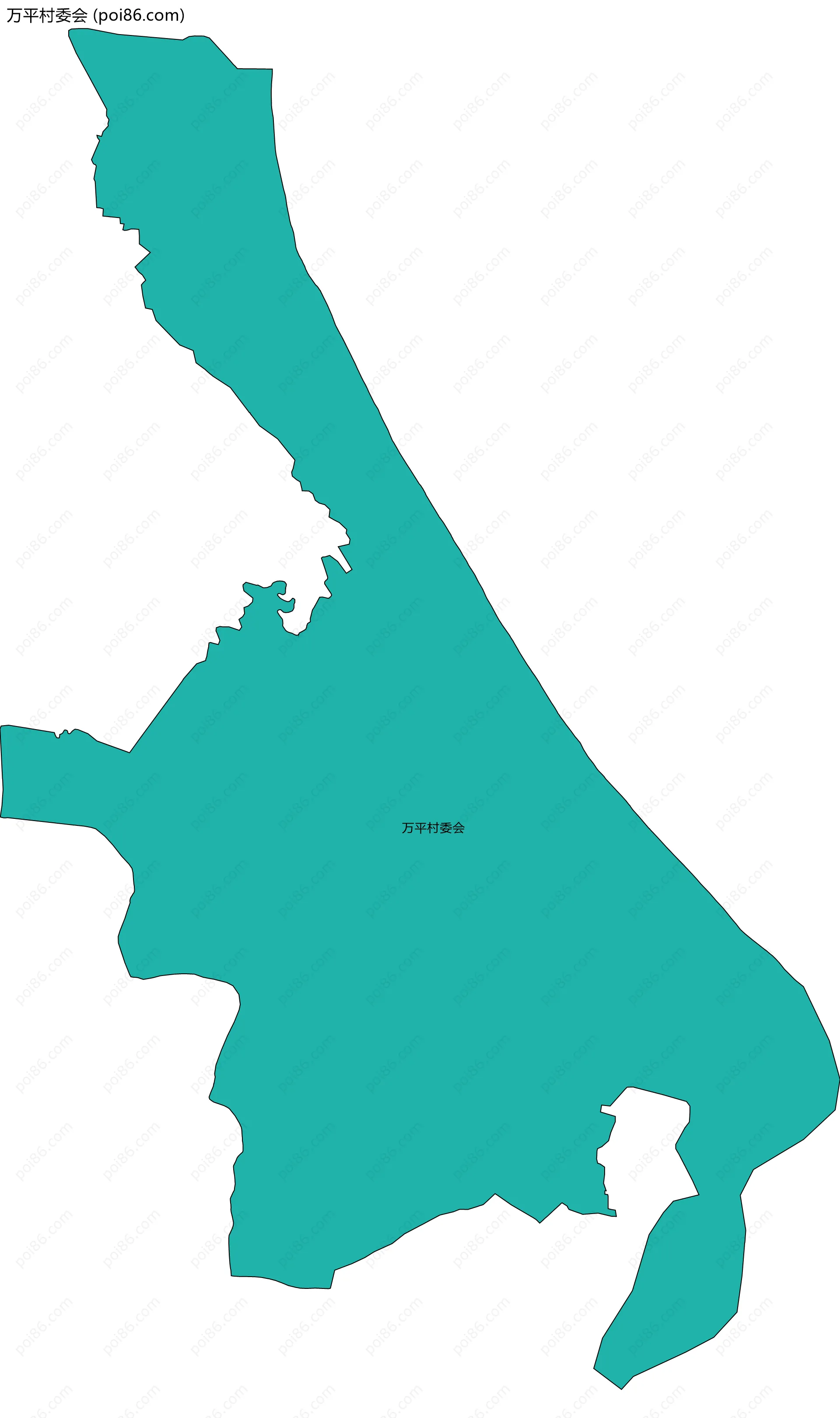 万平村委会边界地图