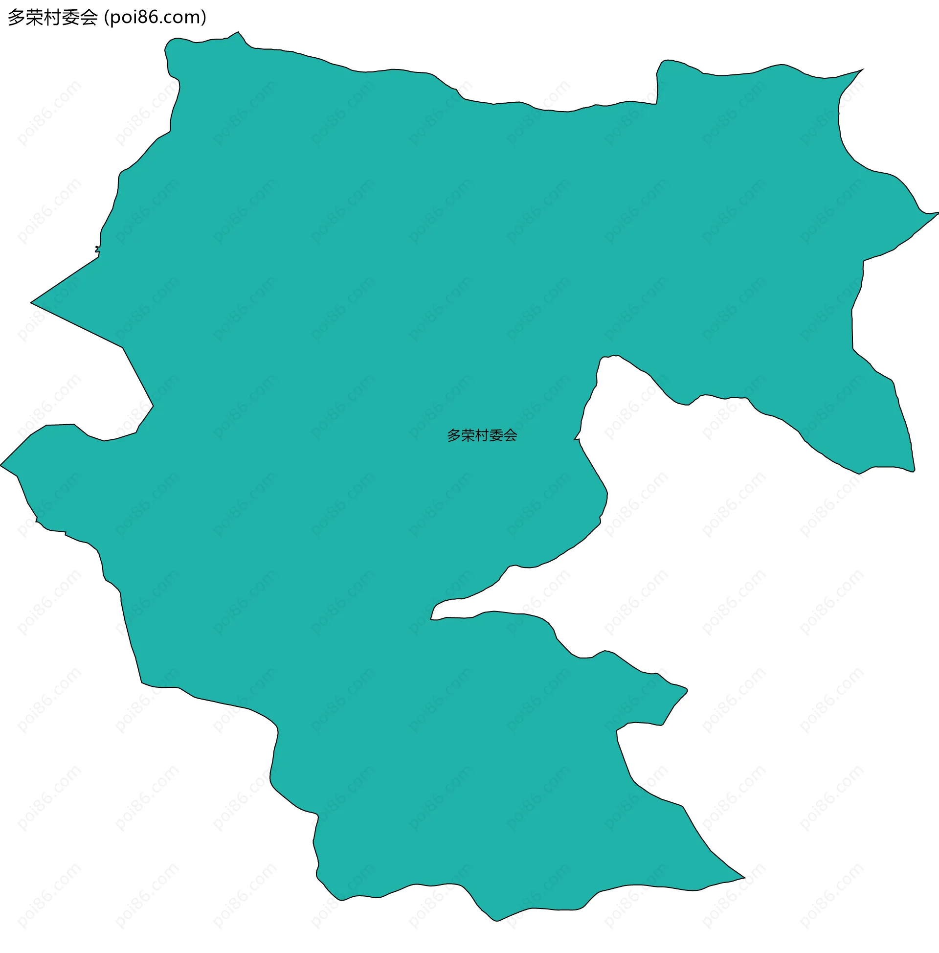 多荣村委会边界地图