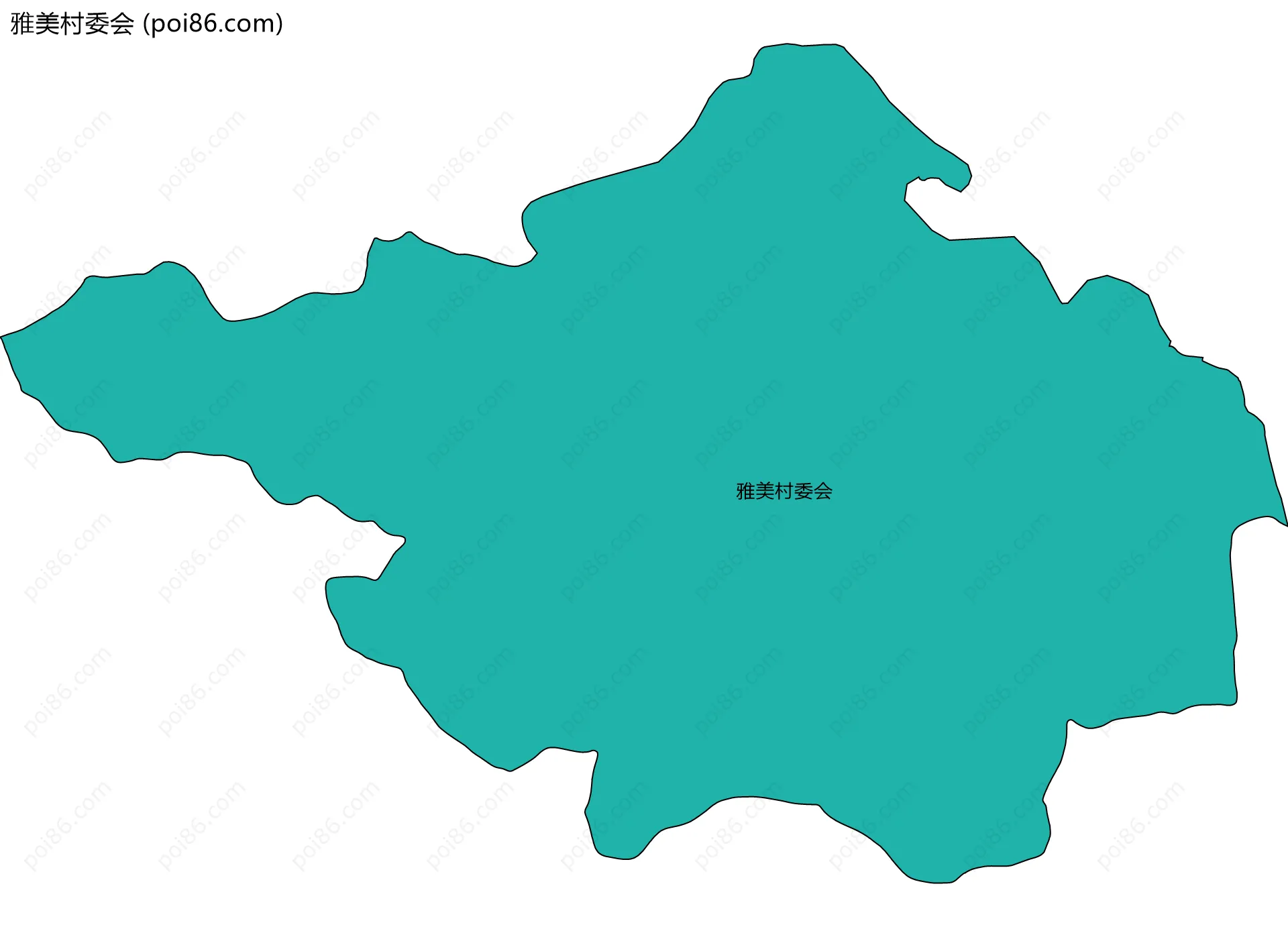 雅美村委会边界地图