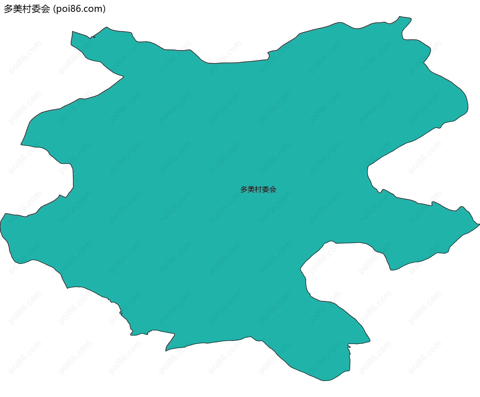 多美村委会边界地图