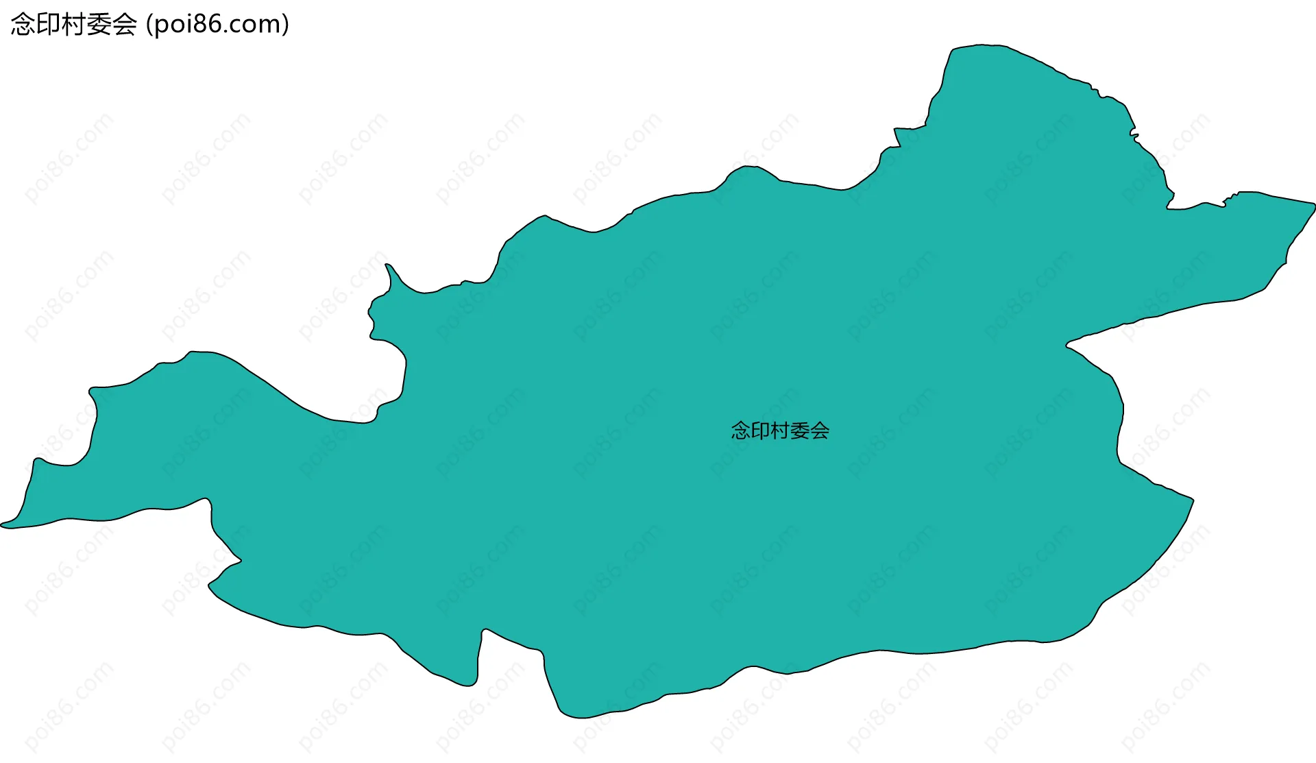 念印村委会边界地图