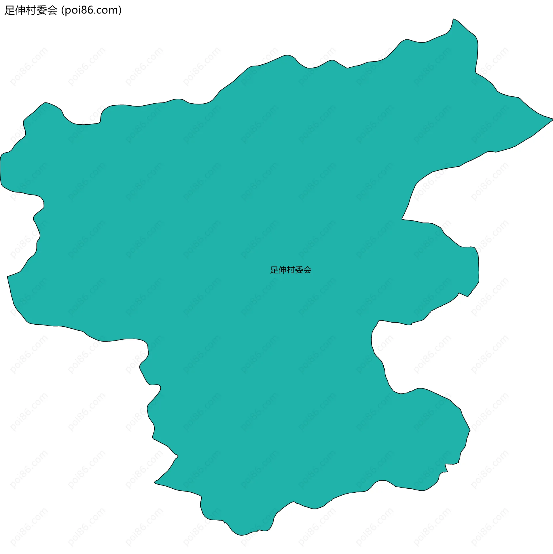 足伸村委会边界地图