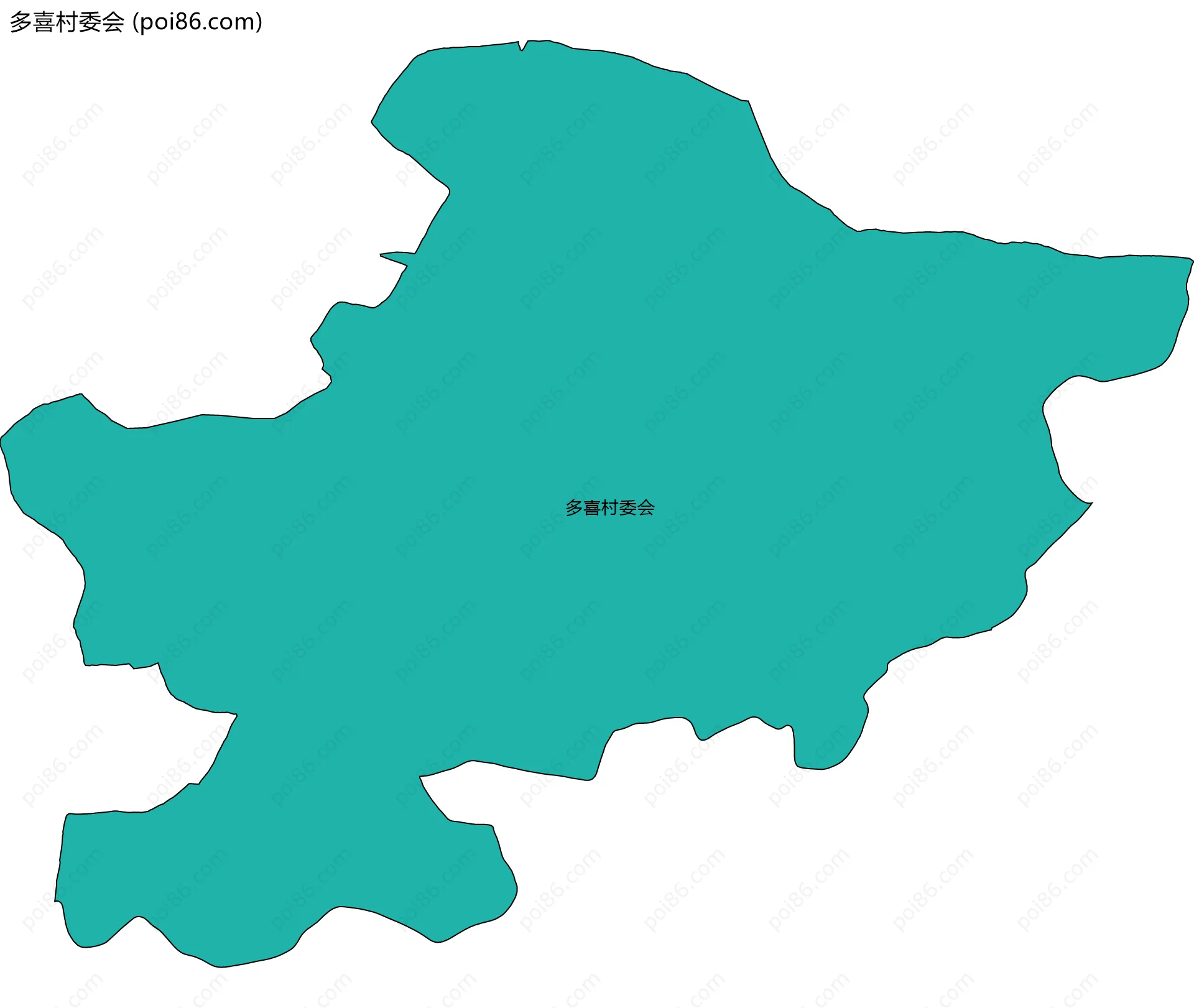 多喜村委会边界地图