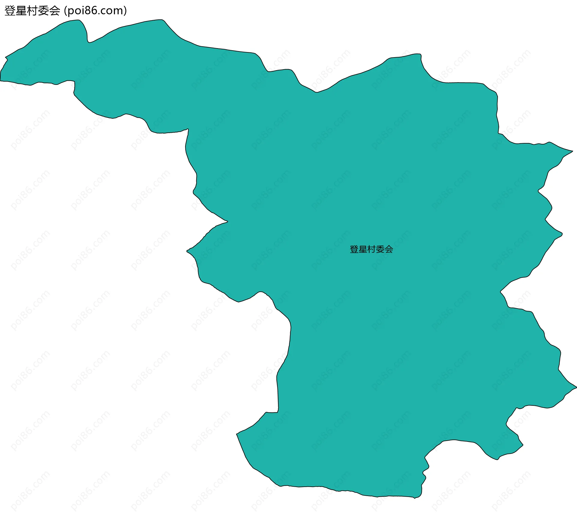登星村委会边界地图