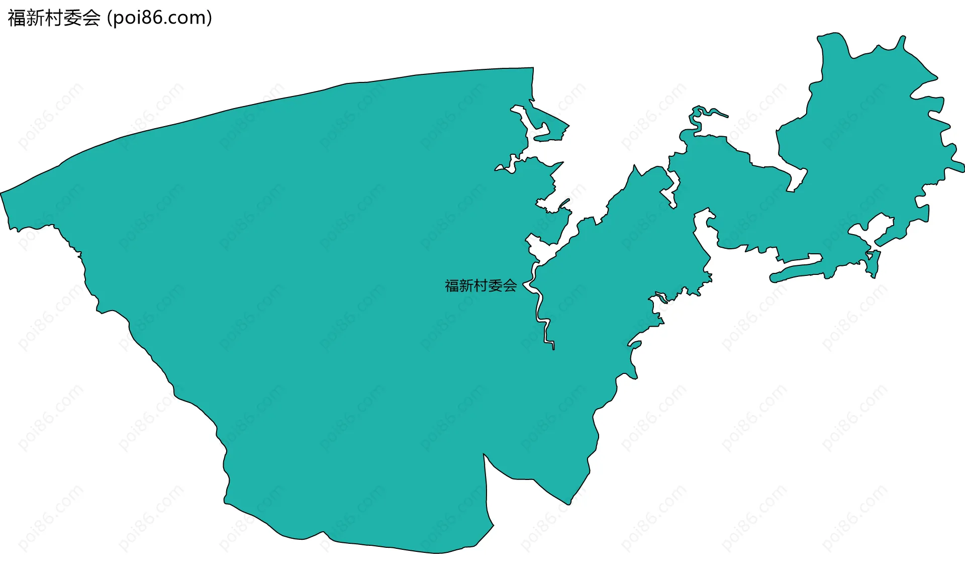 福新村委会边界地图