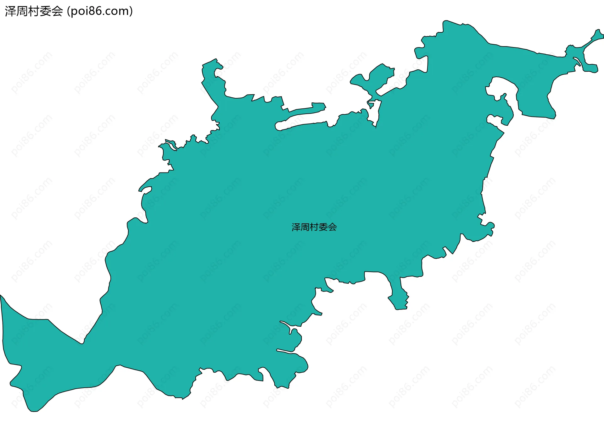 泽周村委会边界地图