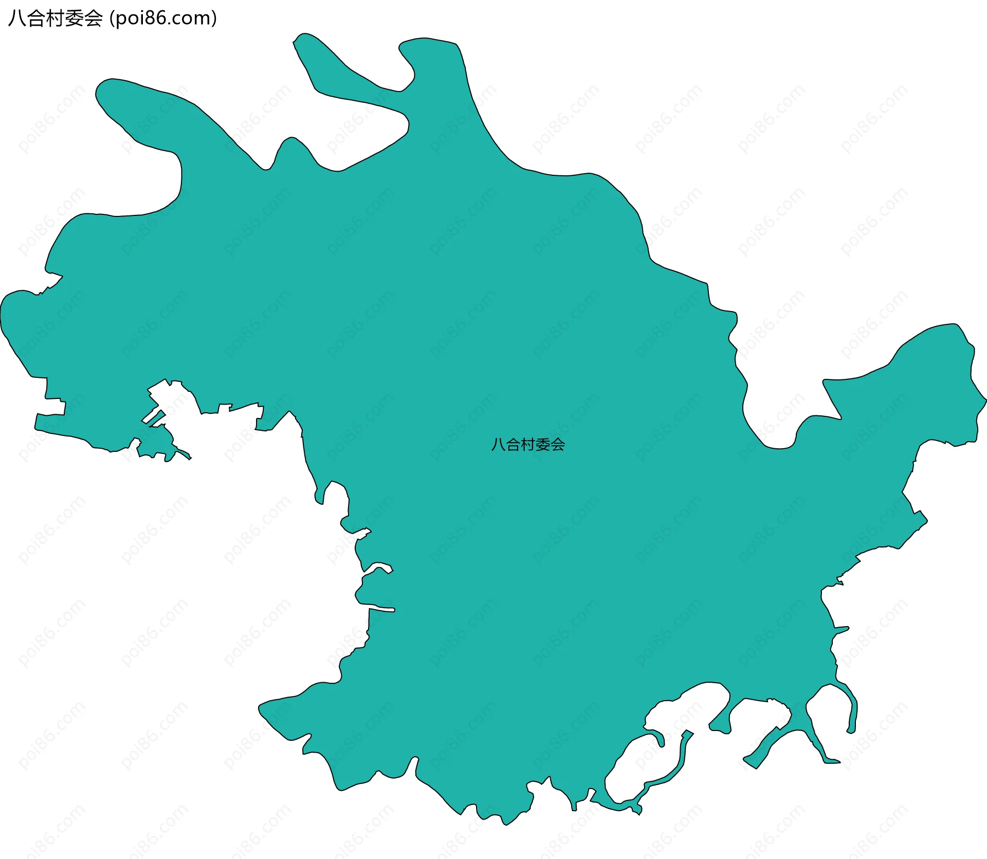 八合村委会边界地图