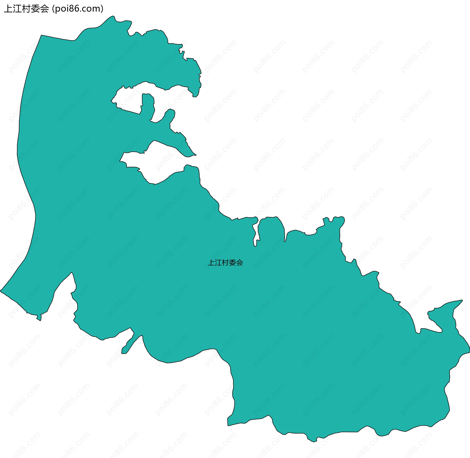 上江村委会边界地图