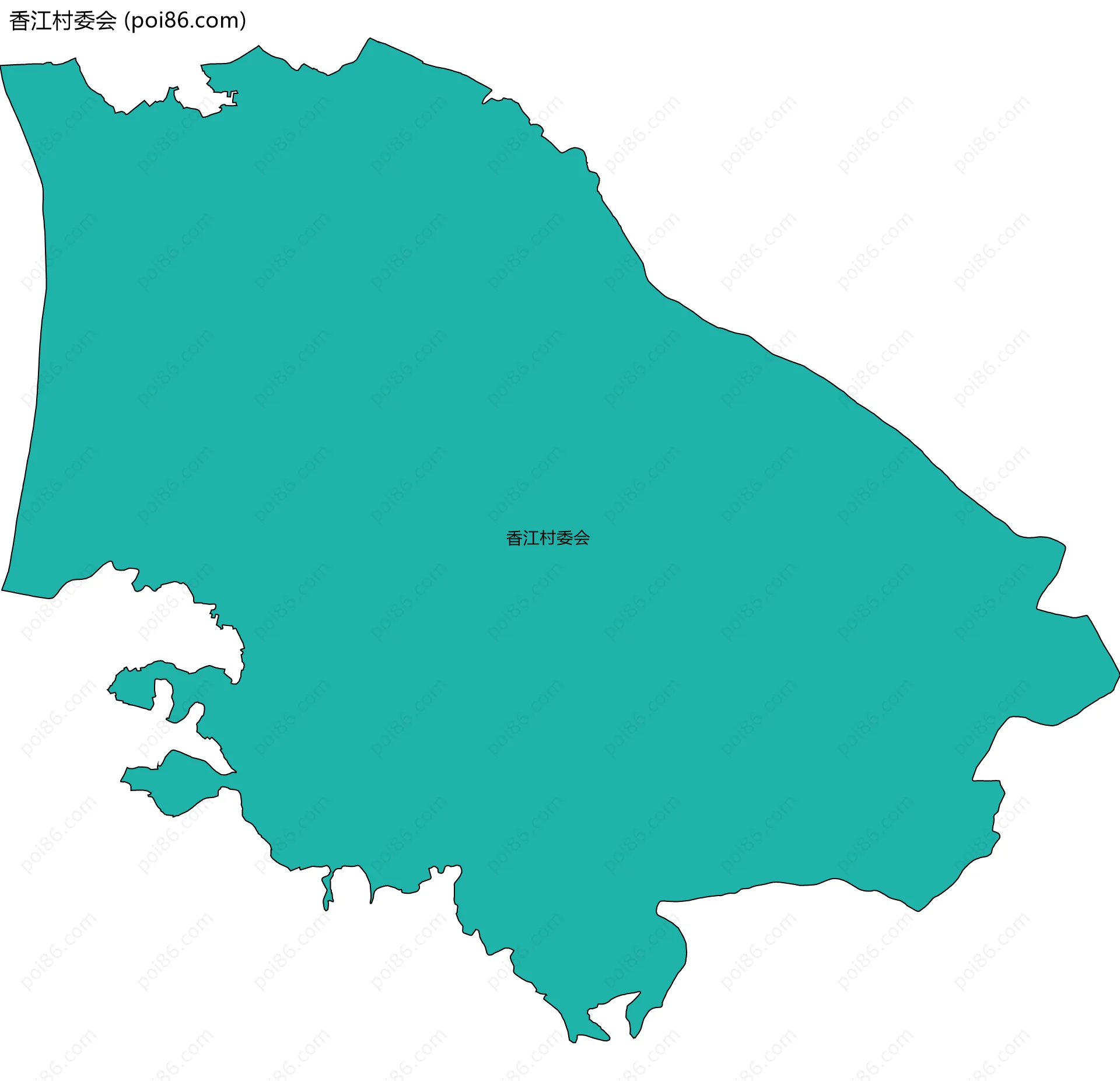 香江村委会边界地图