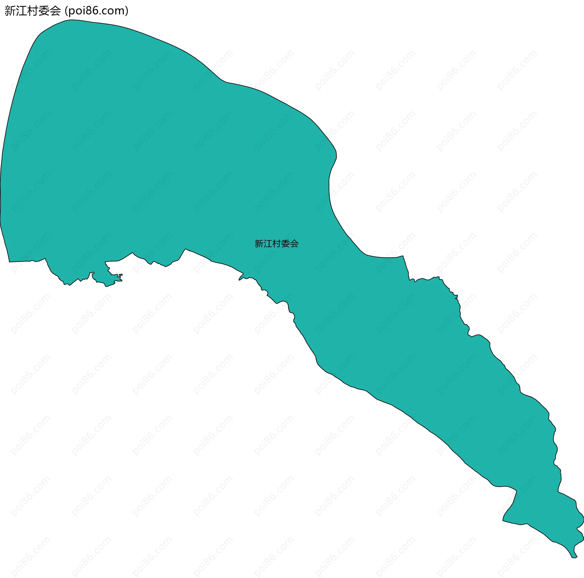 新江村委会边界地图
